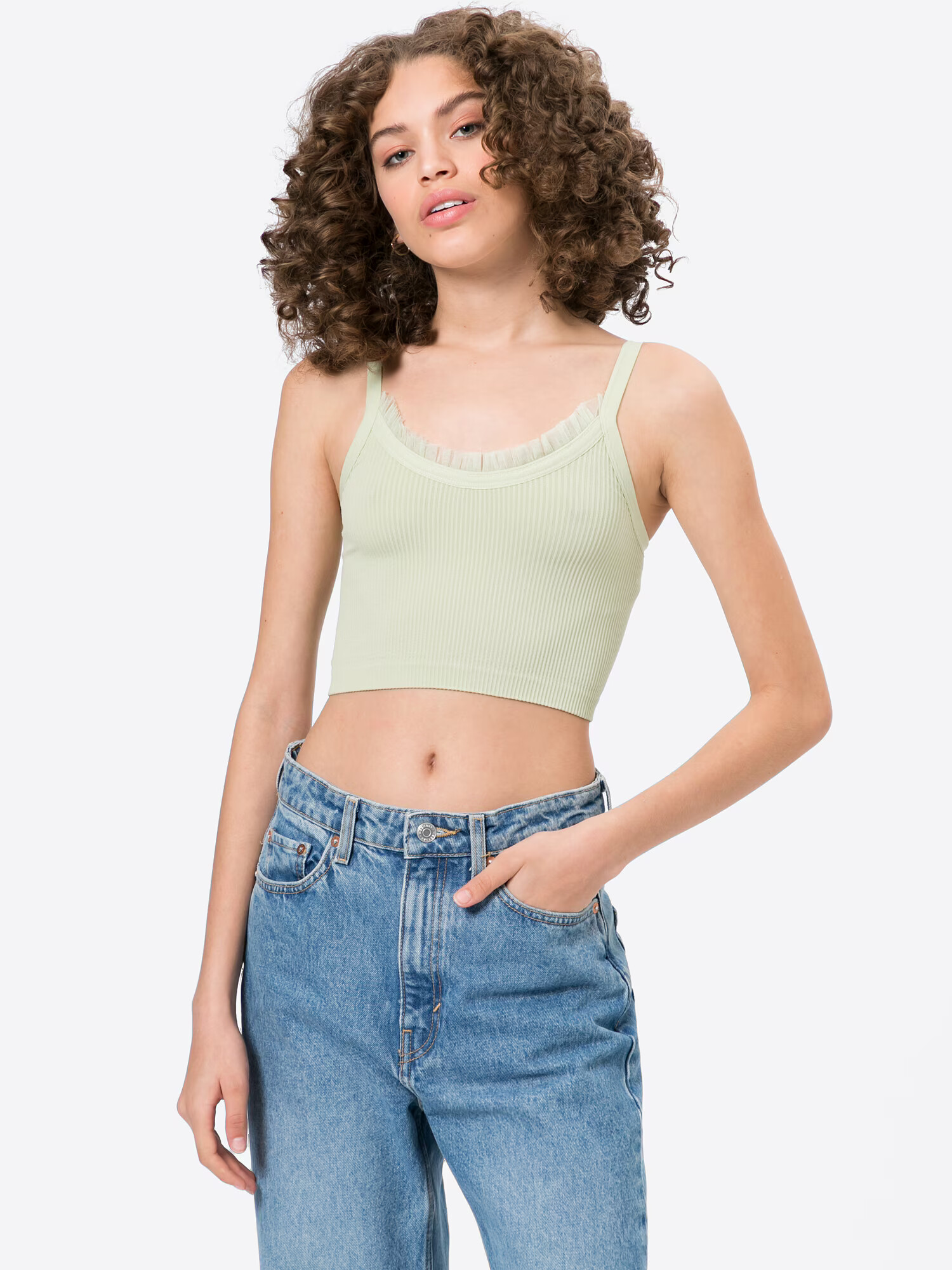 GUESS Top 'LAETITIA' verde pastel - Pled.ro