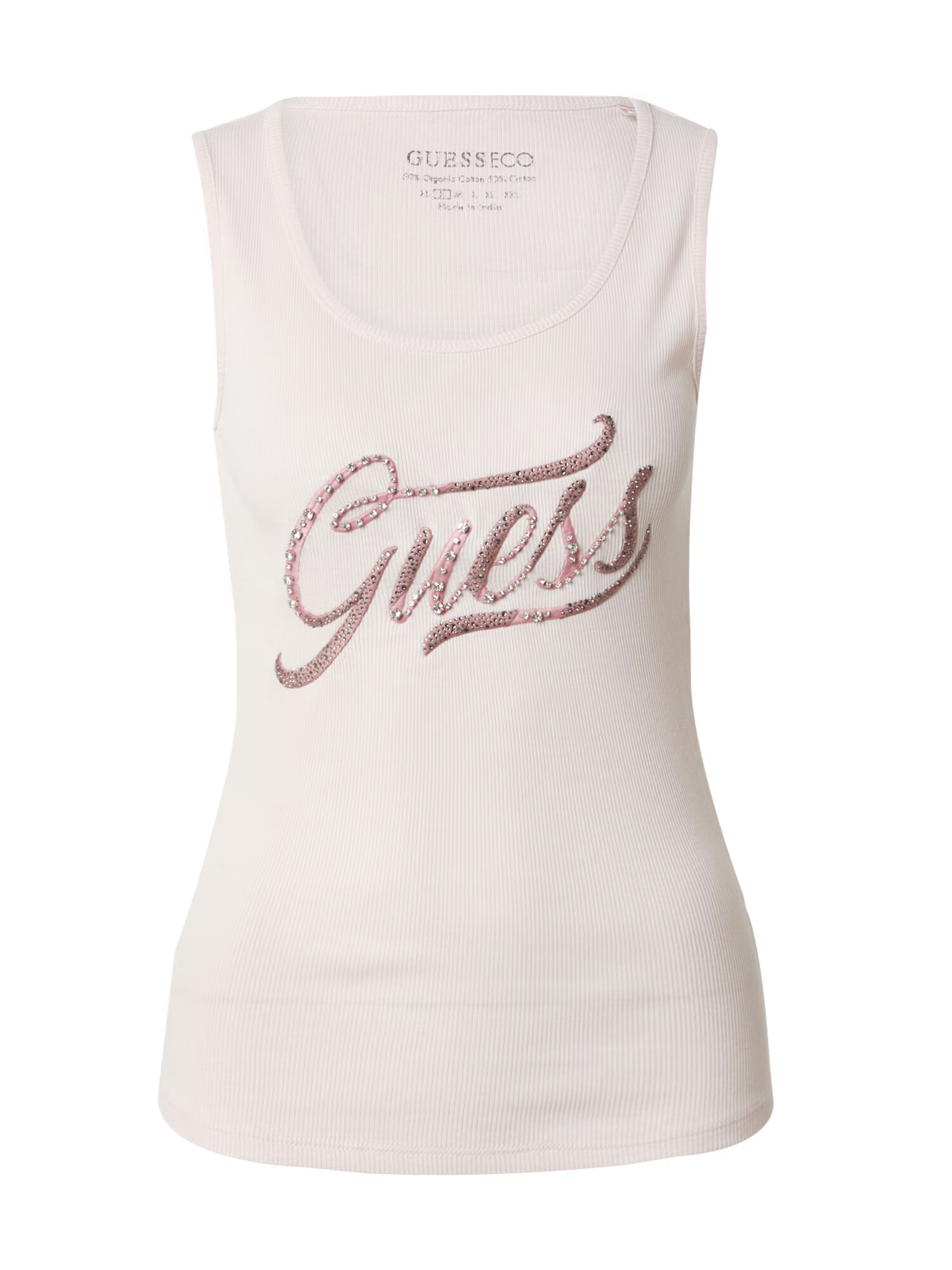 GUESS Top roz pastel / roz deschis / argintiu - Pled.ro