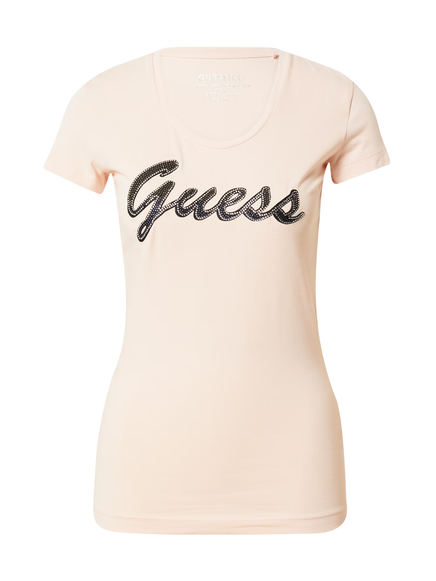 GUESS Tricou 'ADRIANA' rosé / negru - Pled.ro