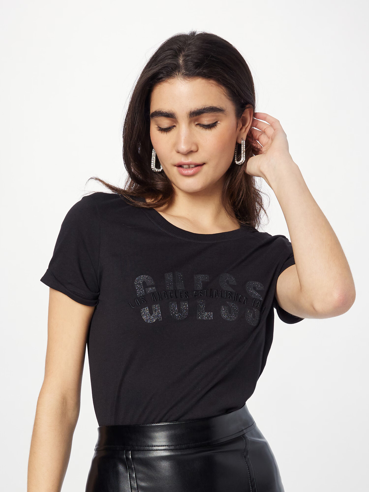 GUESS Tricou 'AGATA' negru - Pled.ro