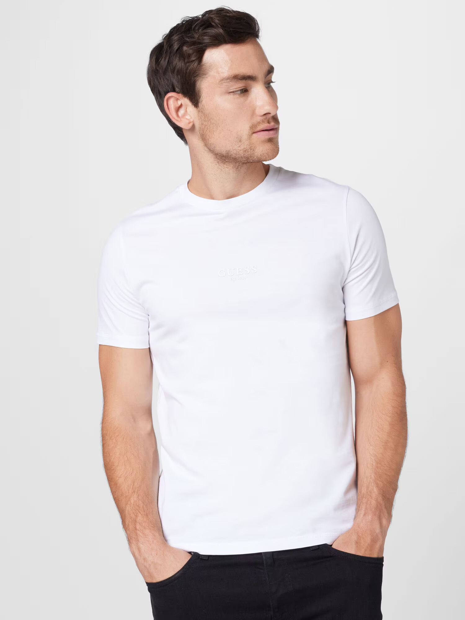 GUESS Tricou 'Aidy' alb murdar - Pled.ro