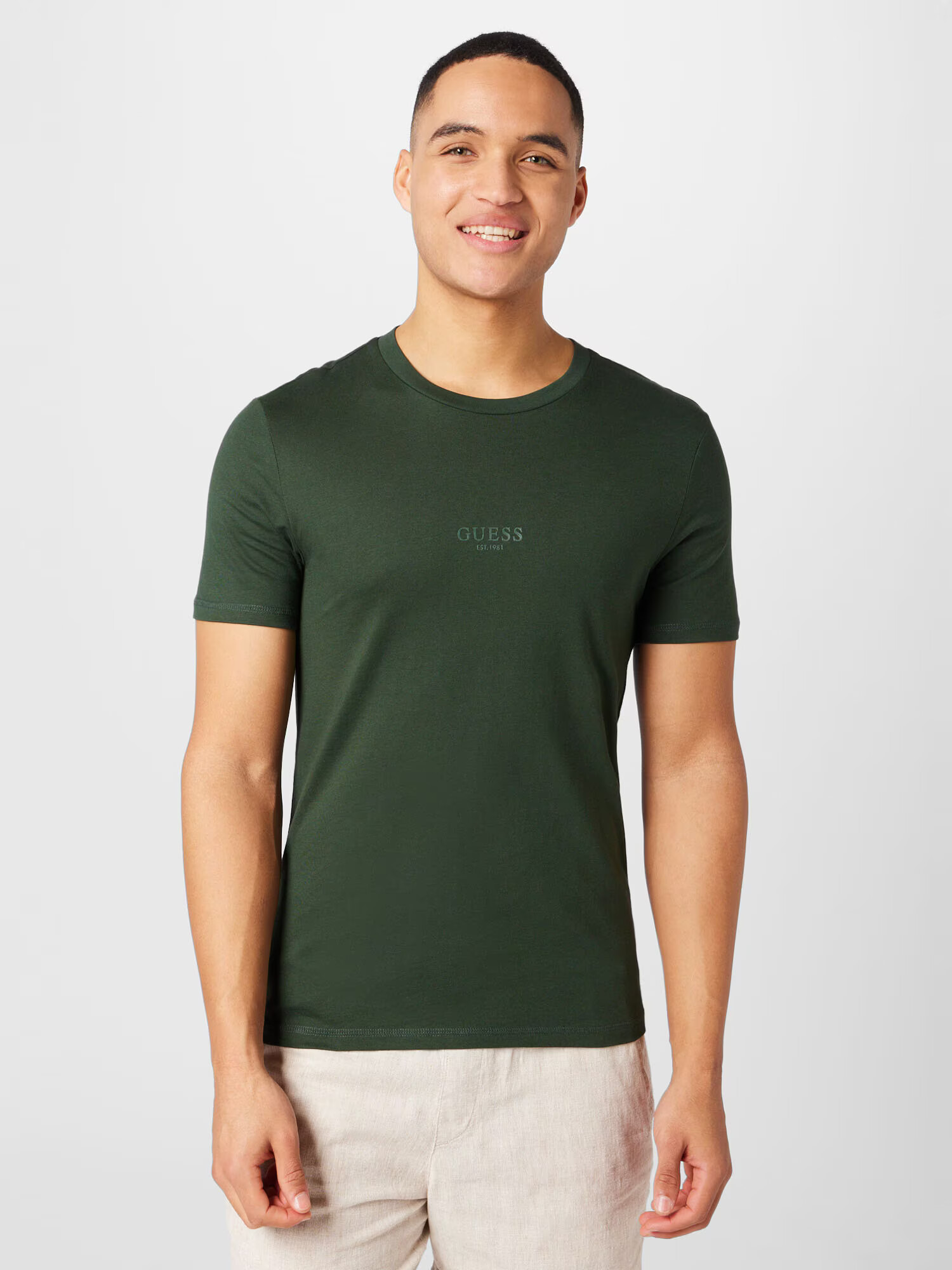 GUESS Tricou 'Aidy' verde închis - Pled.ro