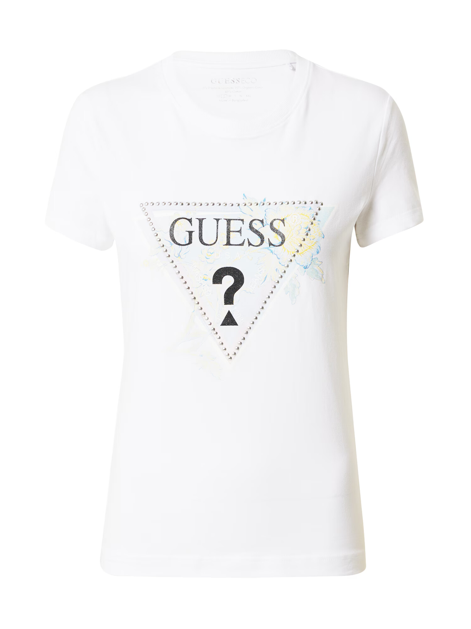 GUESS Tricou albastru deschis / roz / negru / alb - Pled.ro