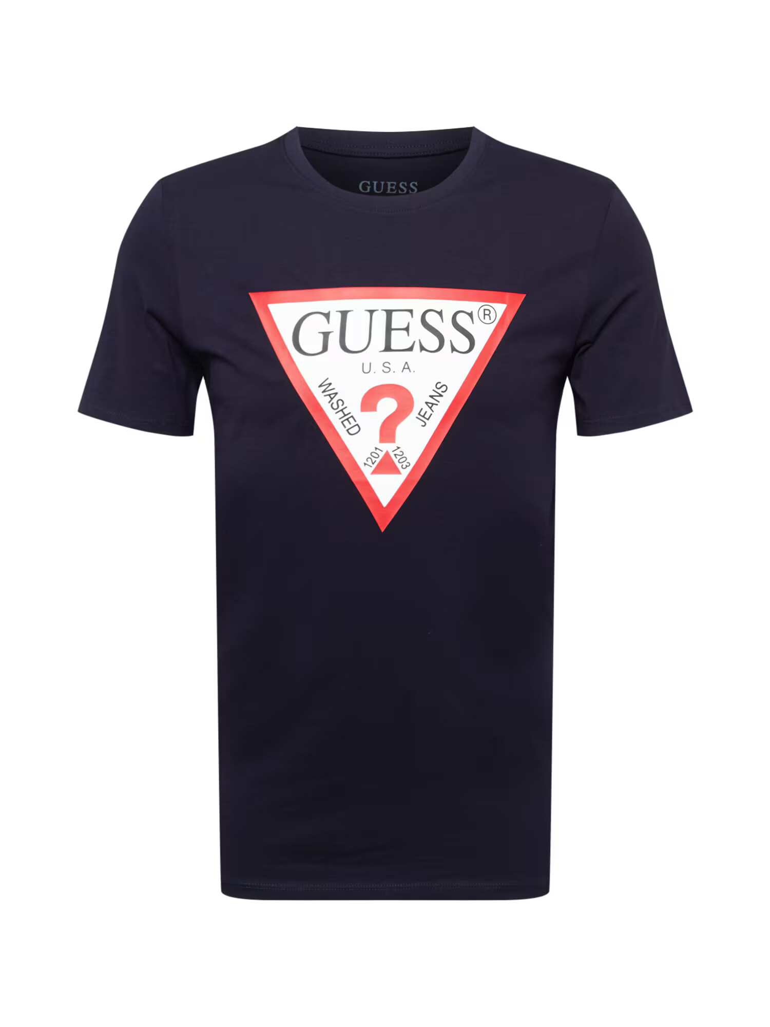 GUESS Tricou albastru închis / roșu / negru / alb - Pled.ro