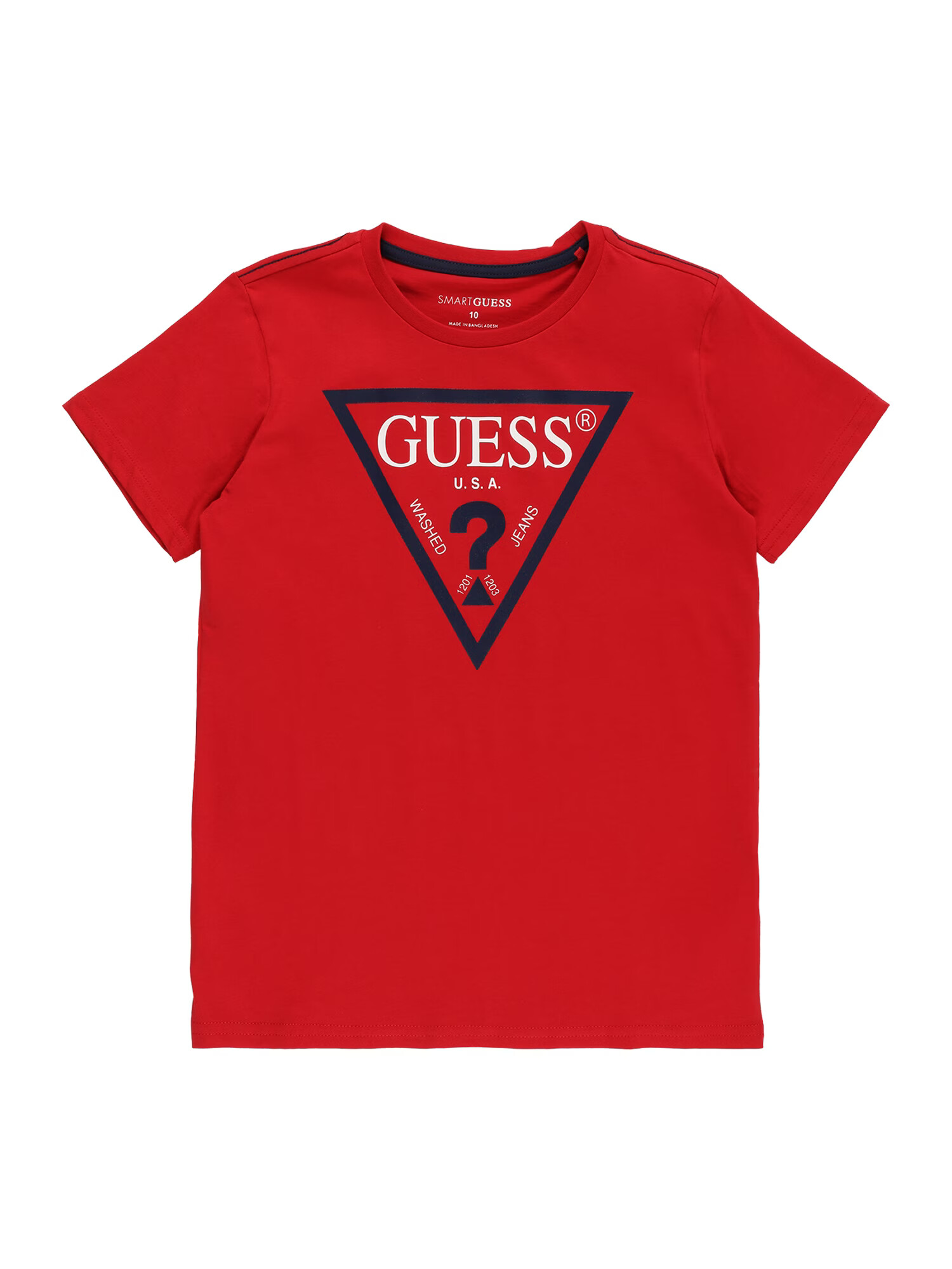 GUESS Tricou albastru / roșu / alb - Pled.ro