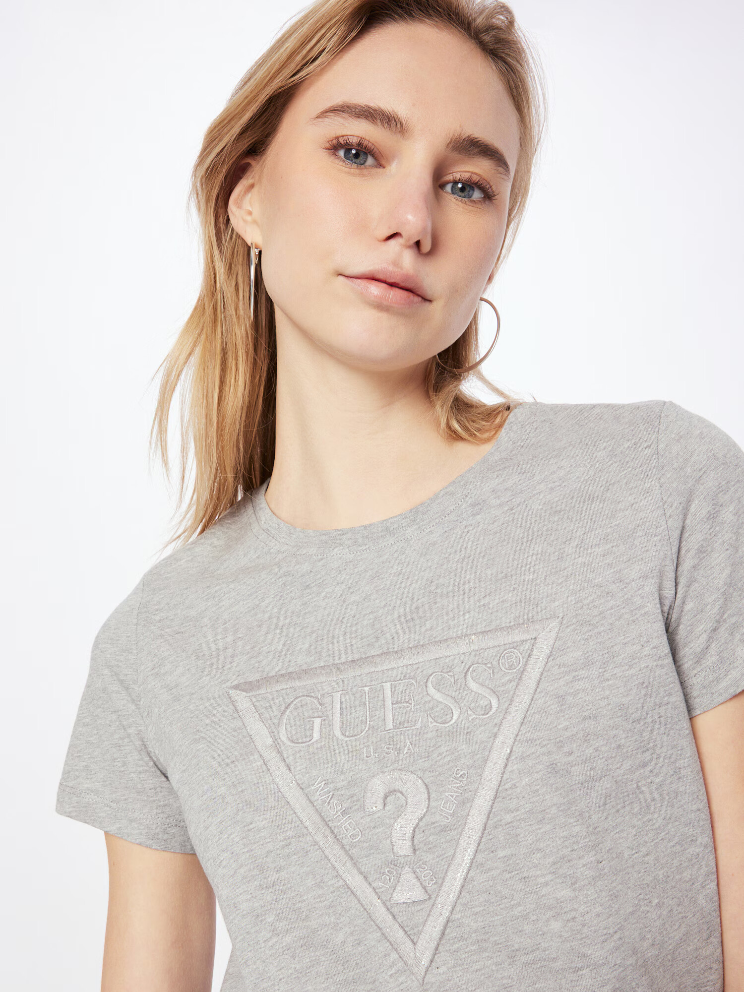 GUESS Tricou 'ANGELINA' gri amestecat - Pled.ro