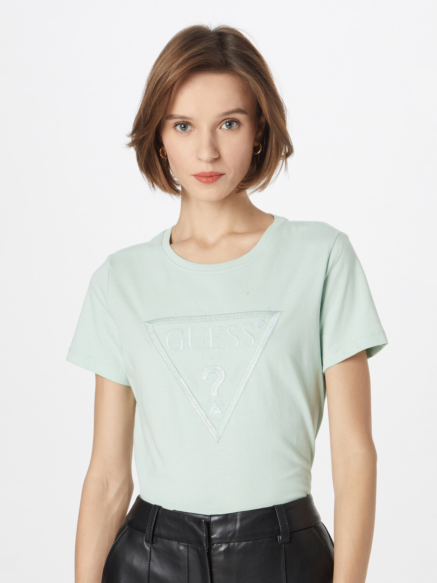 GUESS Tricou 'ANGELINA' verde mentă - Pled.ro