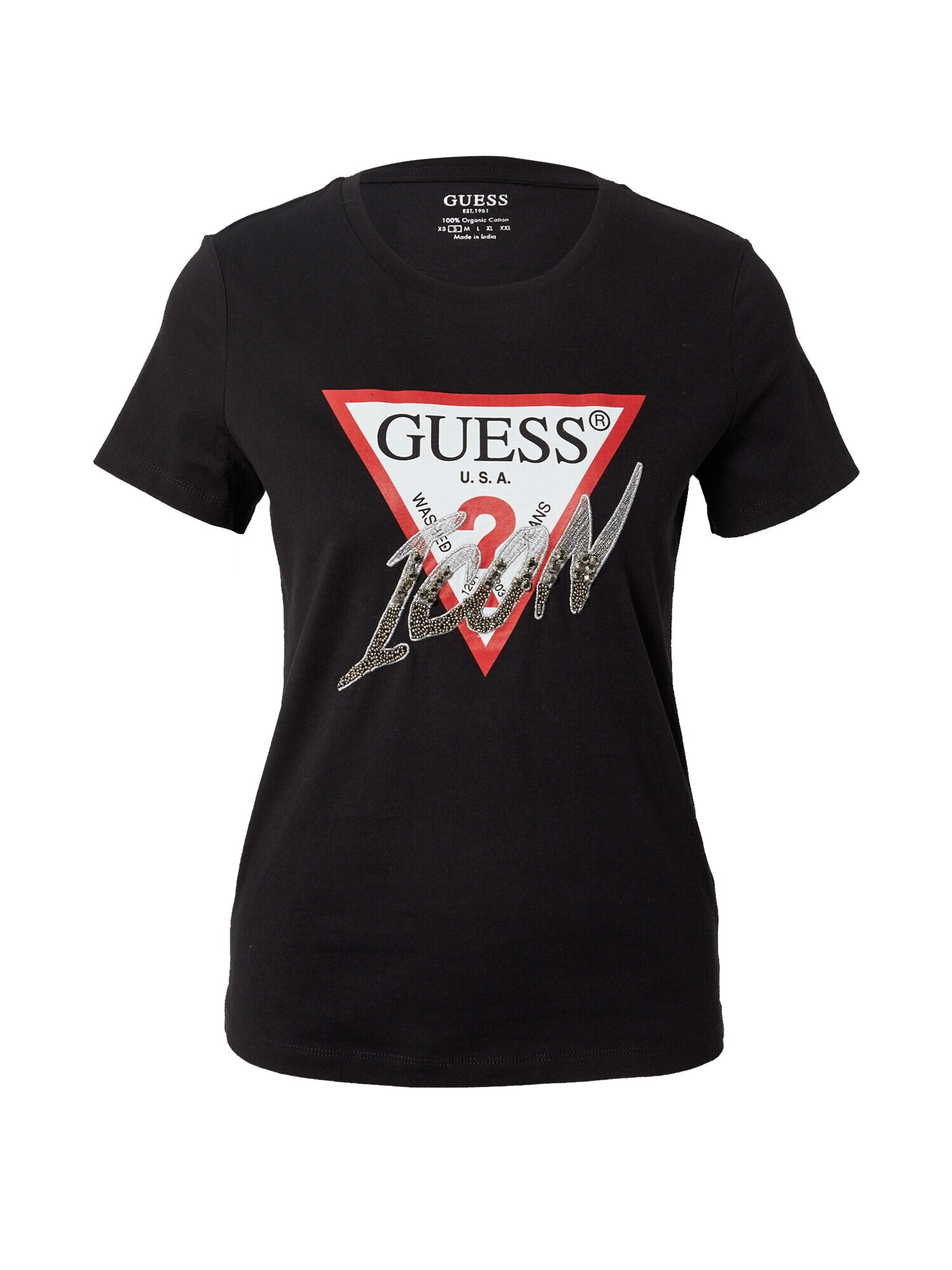 GUESS Tricou auriu / roșu / negru / alb - Pled.ro