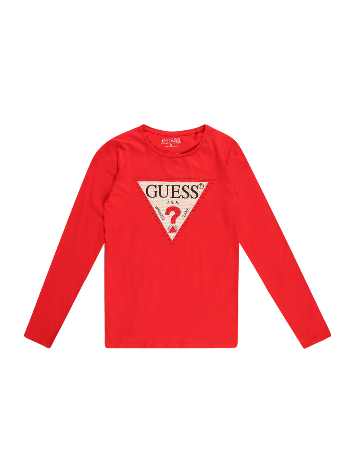 GUESS Tricou bej / roșu / negru - Pled.ro