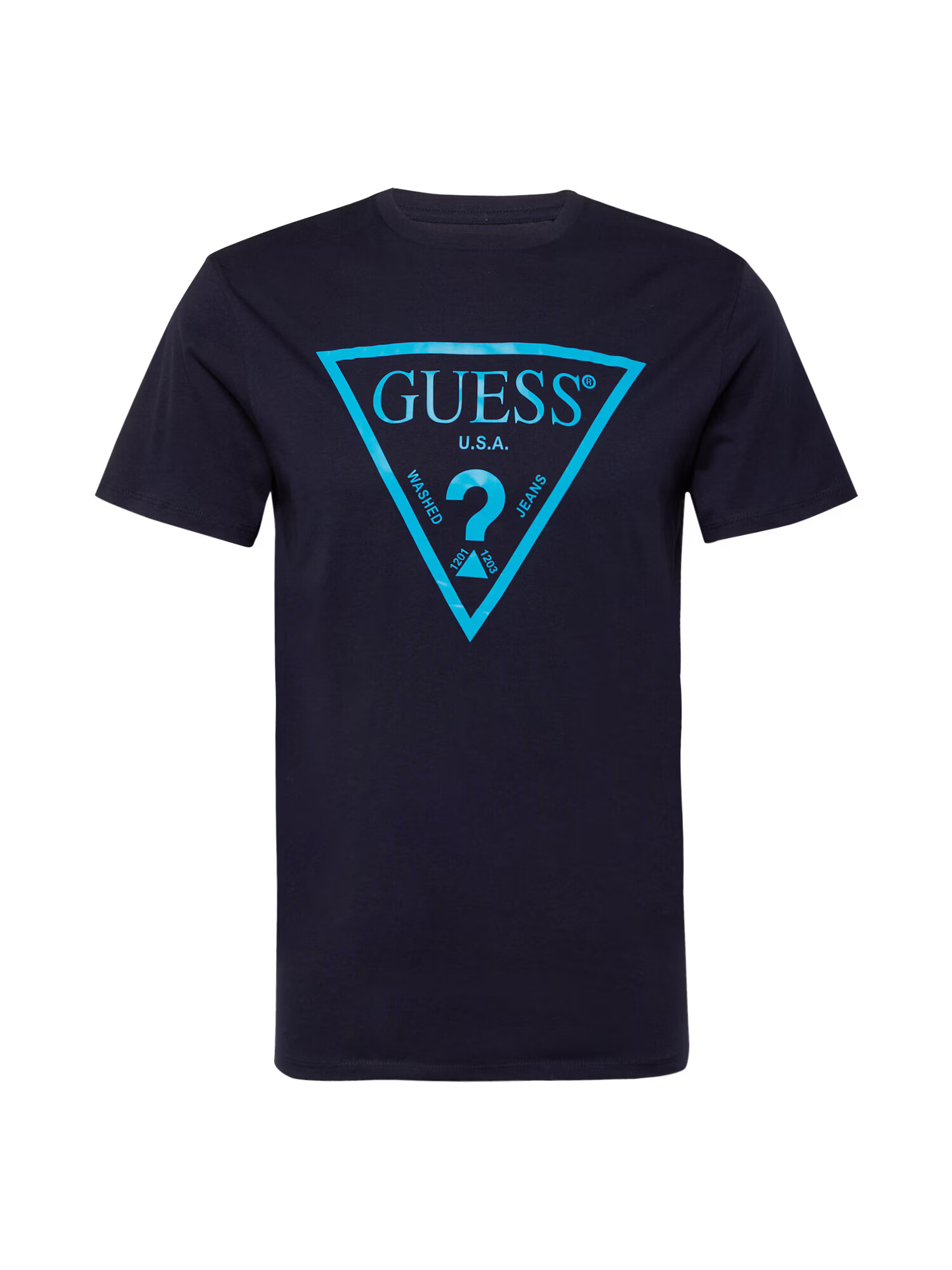 GUESS Tricou bleumarin / azur - Pled.ro