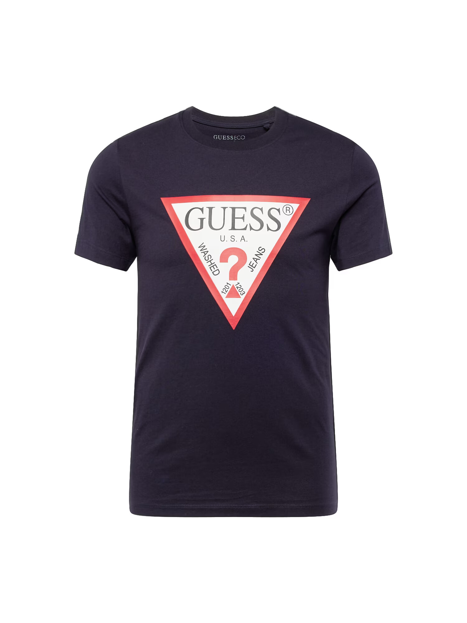 GUESS Tricou bleumarin / roșu / alb - Pled.ro