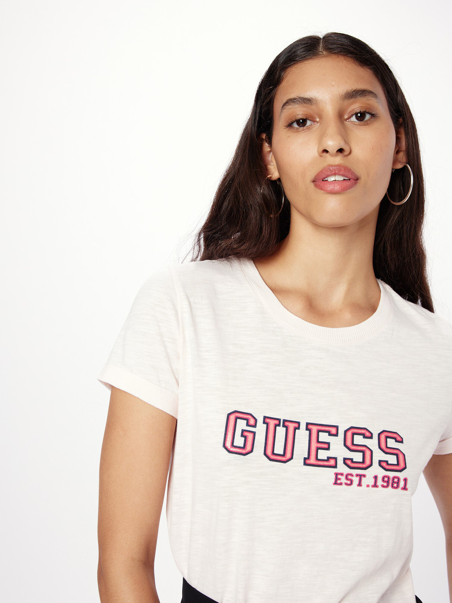 GUESS Tricou bleumarin / roz / roz pastel - Pled.ro