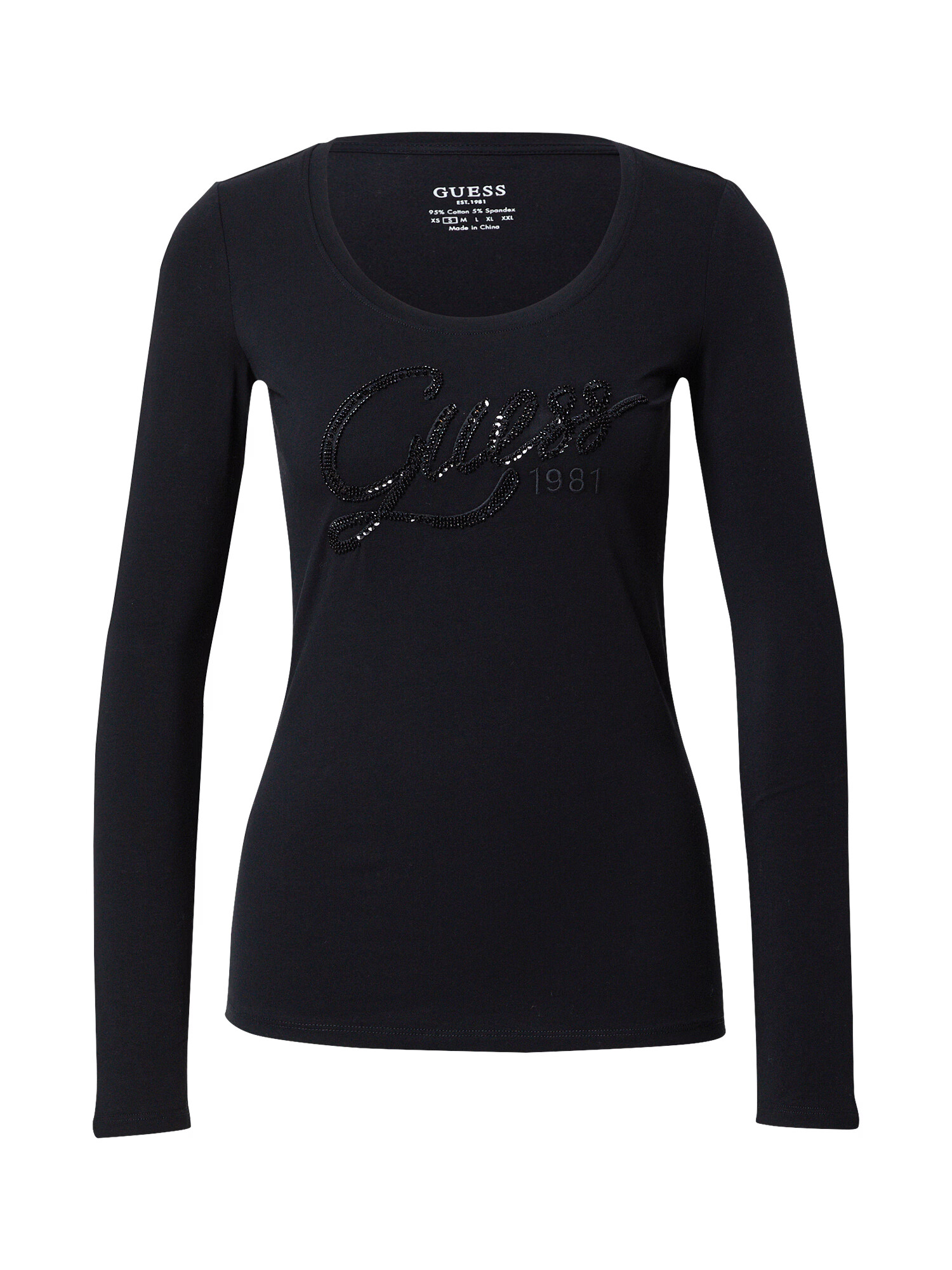 GUESS Tricou 'BRYANNA' negru - Pled.ro