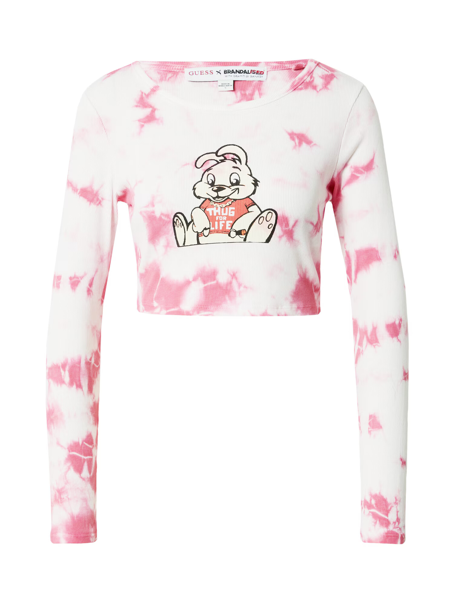 GUESS Tricou 'BUNNY' roz / roșu / negru / alb - Pled.ro