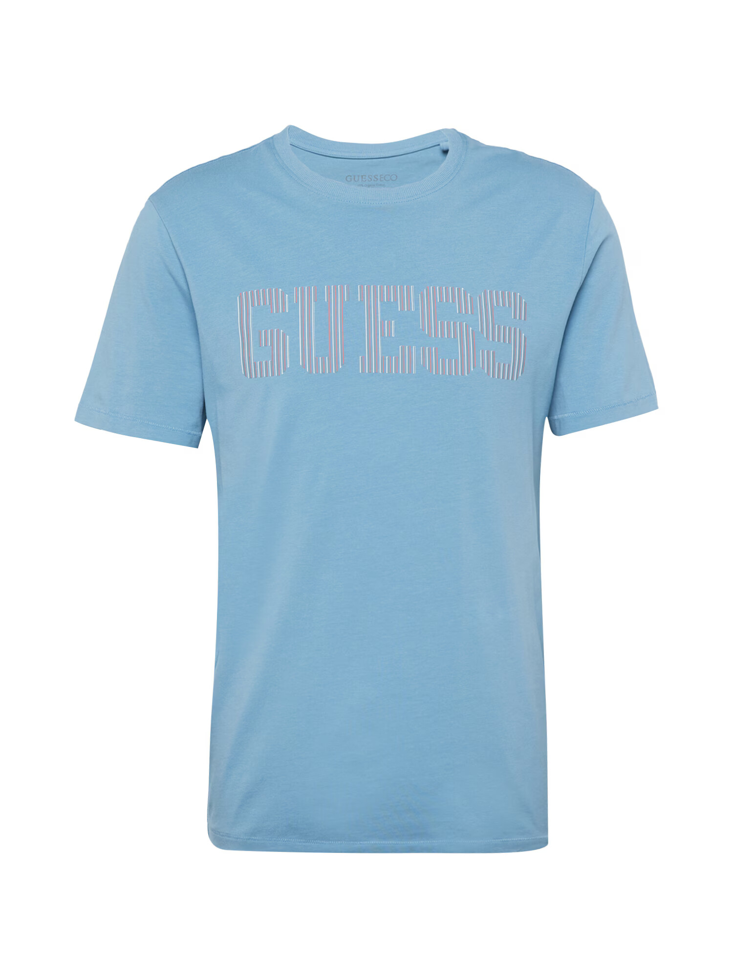 GUESS Tricou 'ERMAK' albastru deschis / roșu / alb - Pled.ro