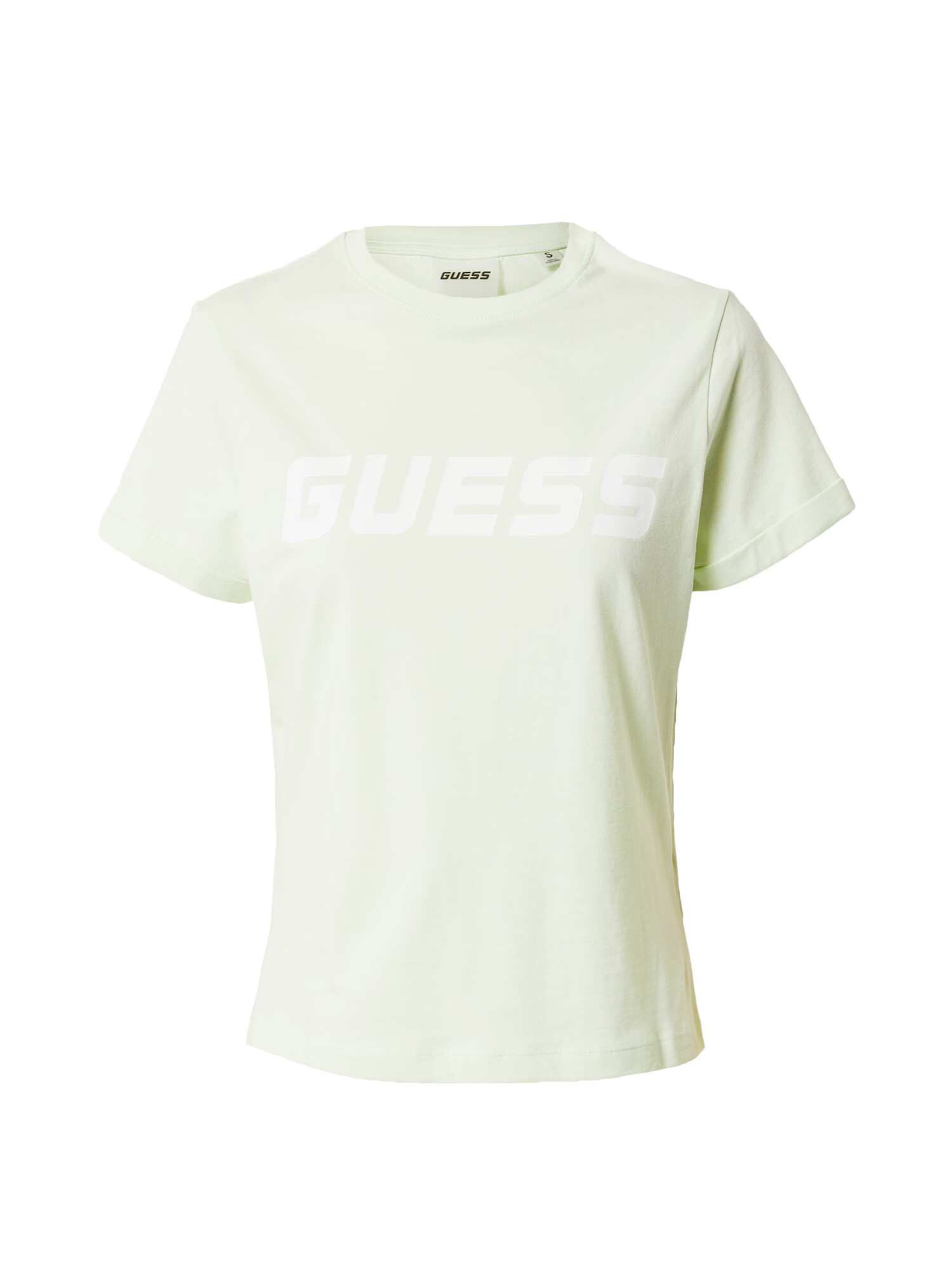 GUESS Tricou 'Esther' verde pastel / alb - Pled.ro