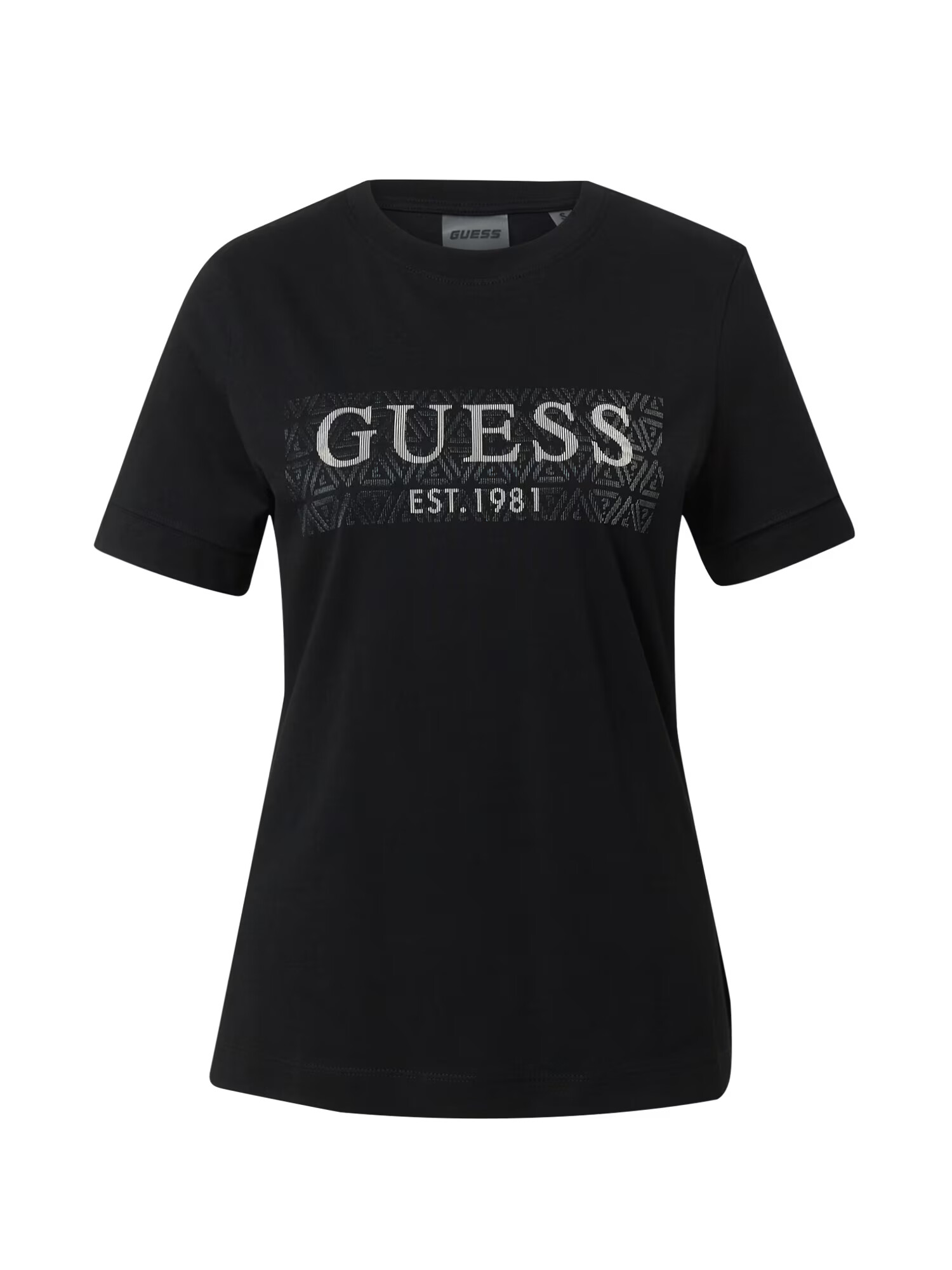 GUESS Tricou funcțional 'BEULAH' gri metalic / negru / alb murdar - Pled.ro