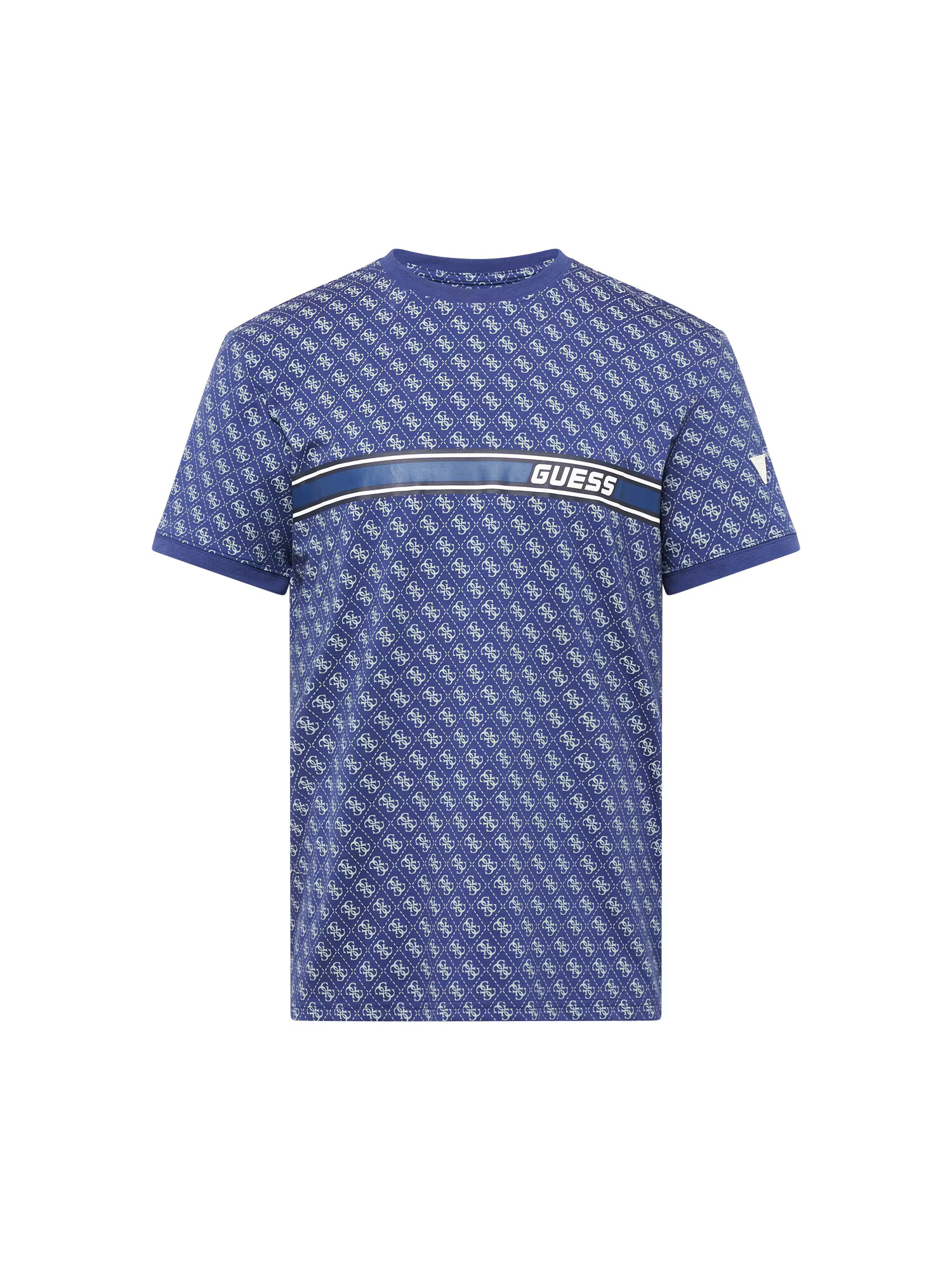 GUESS Tricou 'JAMEY' albastru / alb - Pled.ro