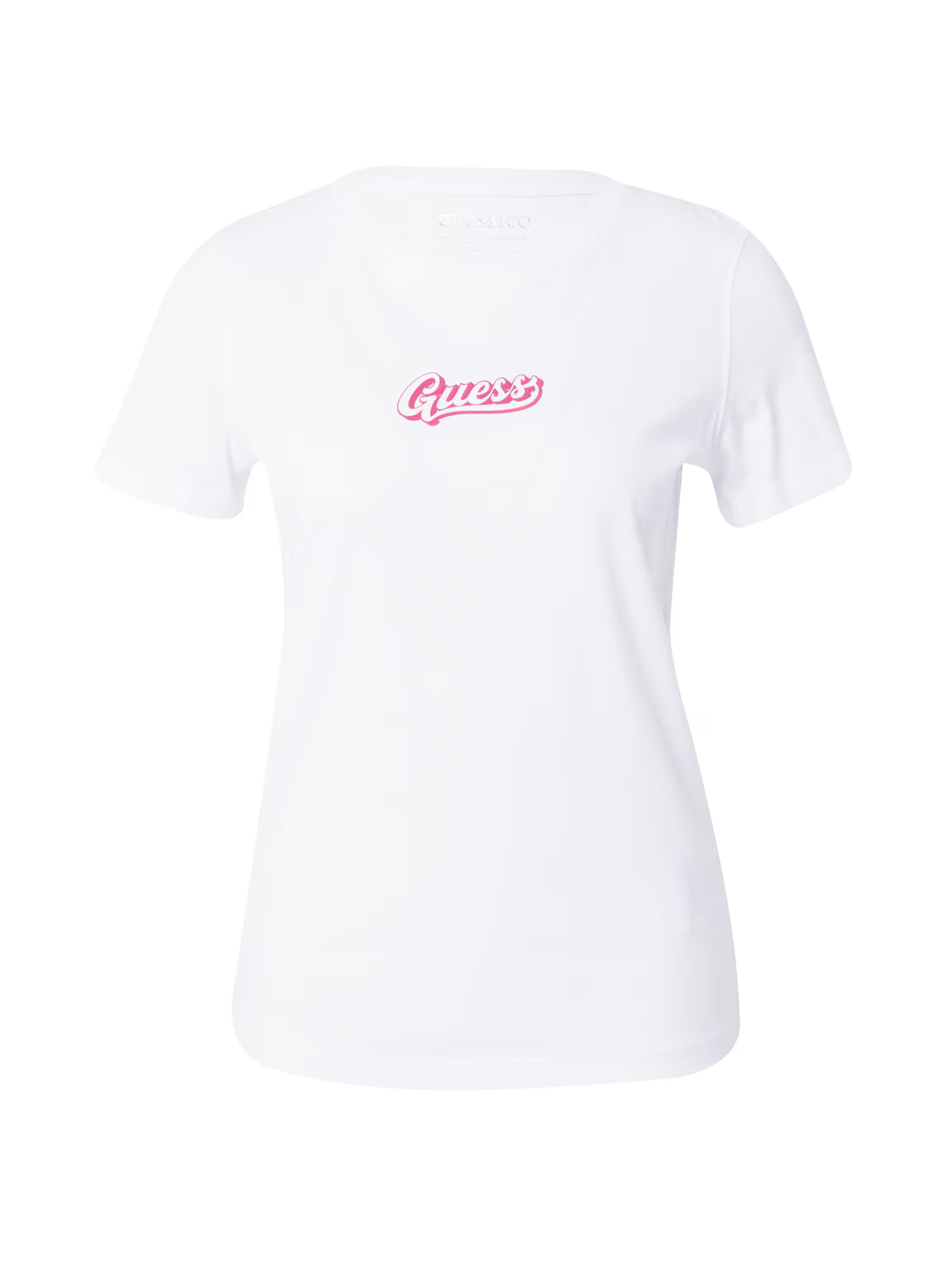 GUESS Tricou 'LOS ANGELES' verde mentă / portocaliu deschis / fucsia / alb - Pled.ro