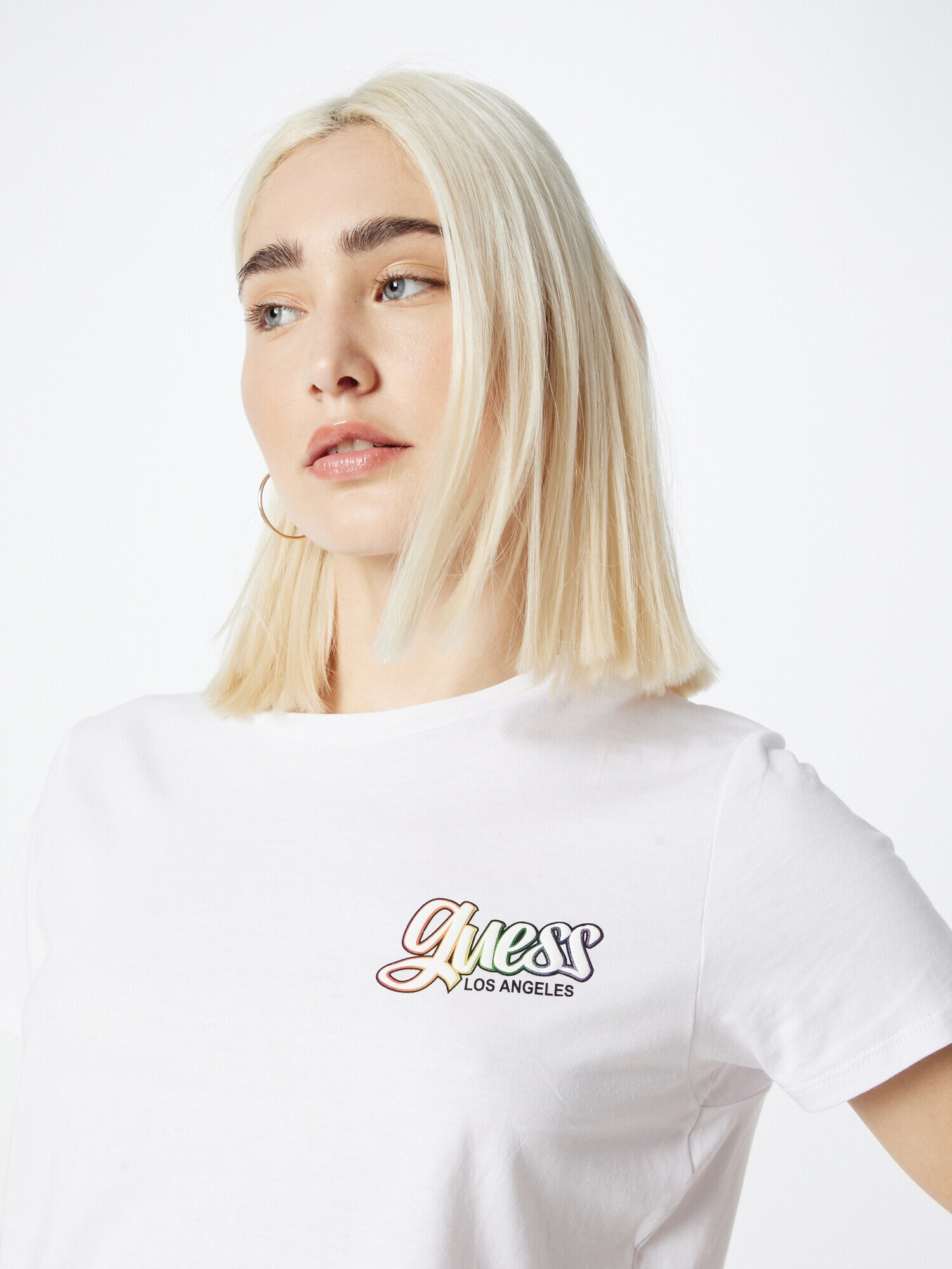 GUESS Tricou 'Rainbow Cherry' mai multe culori / alb - Pled.ro