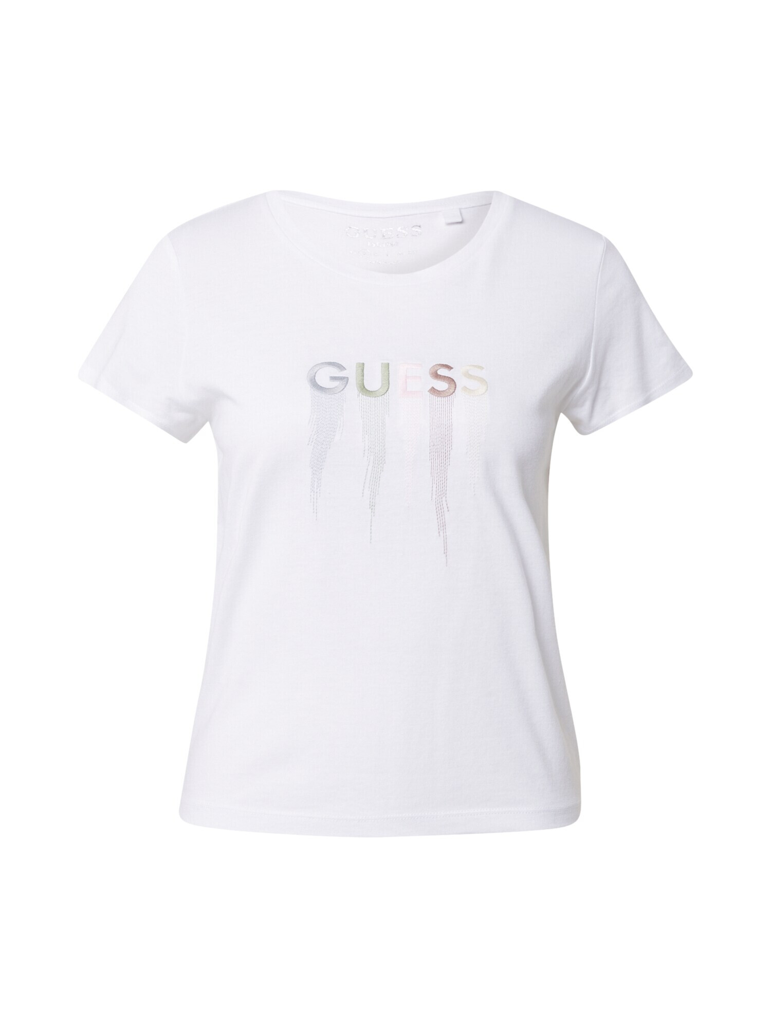 GUESS Tricou maro / gri / verde pastel / roz / alb murdar - Pled.ro