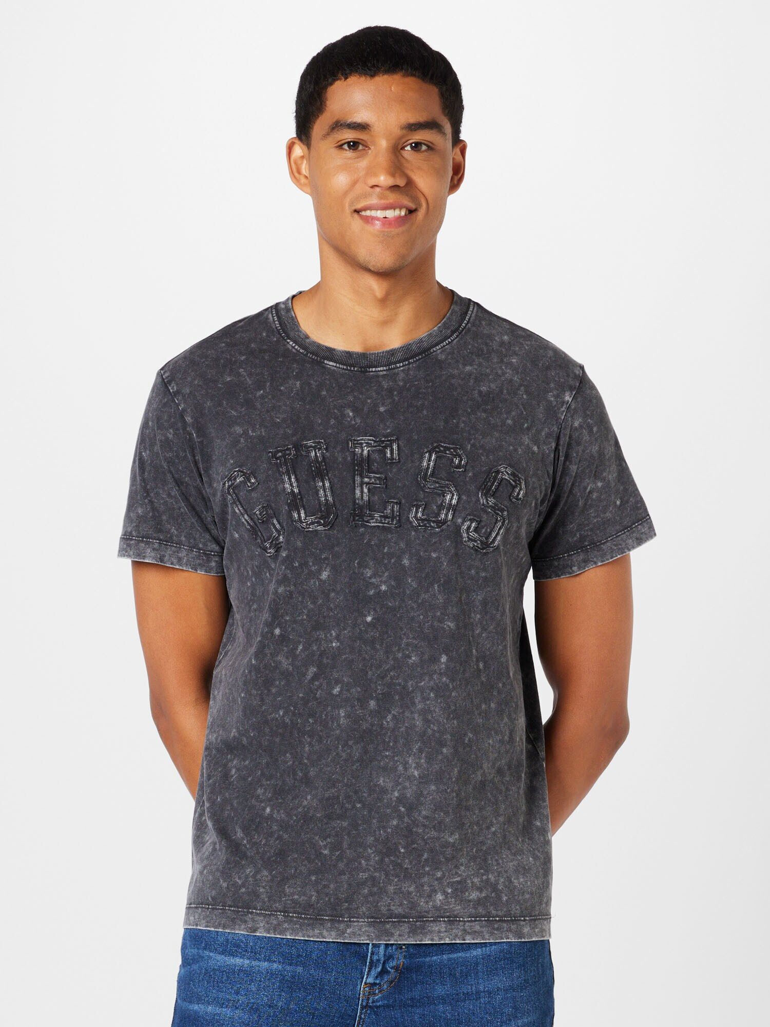 GUESS Tricou negru - Pled.ro