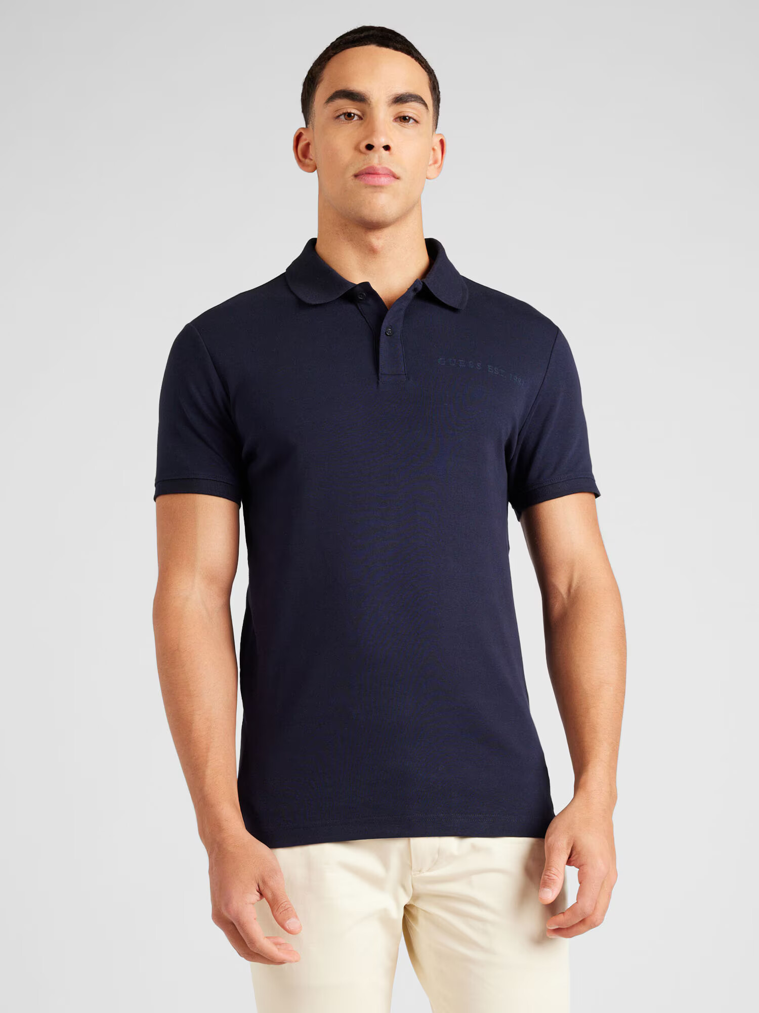 GUESS Tricou 'Nolan' bleumarin - Pled.ro