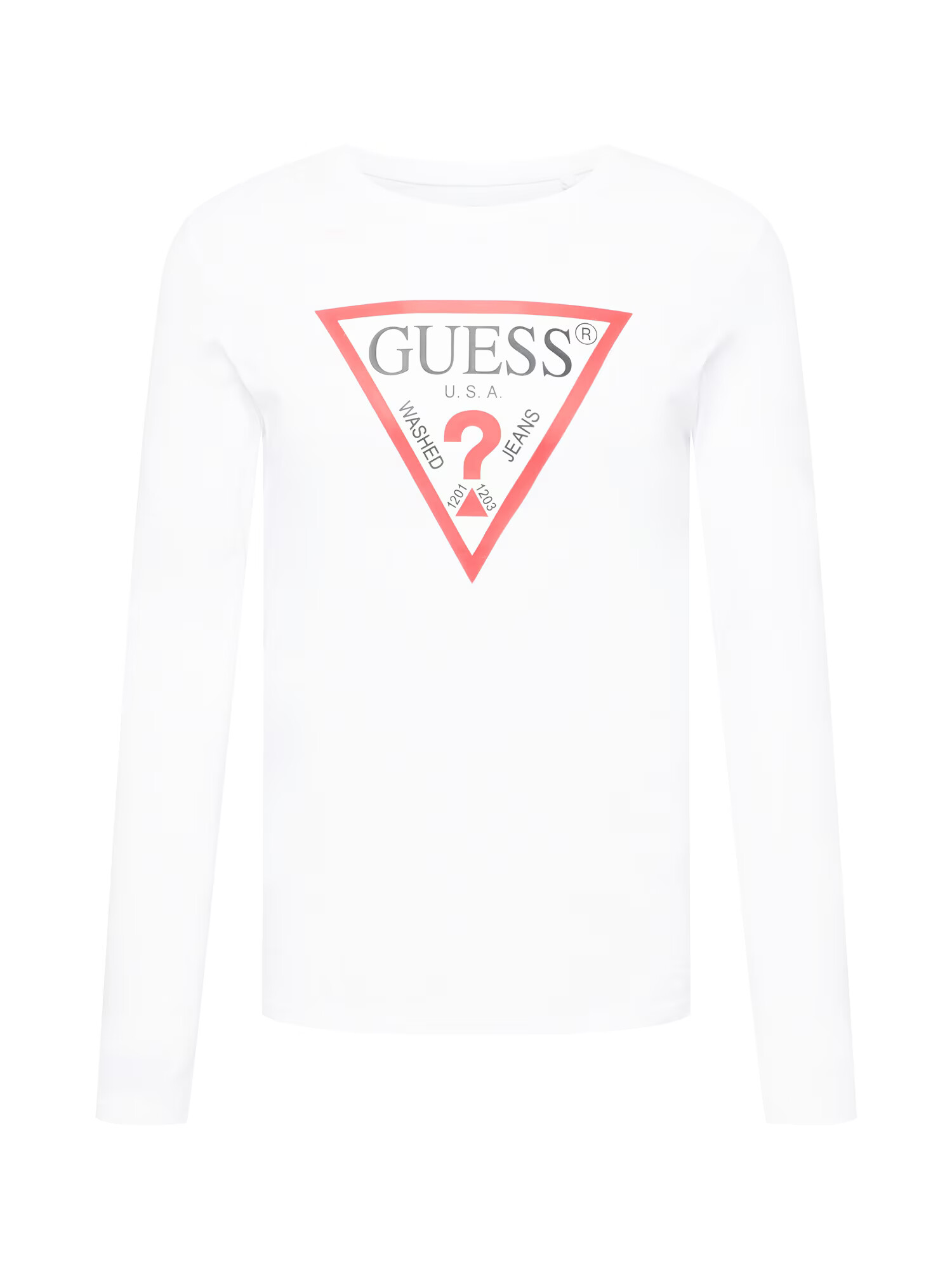 GUESS Tricou roși aprins / negru / alb - Pled.ro