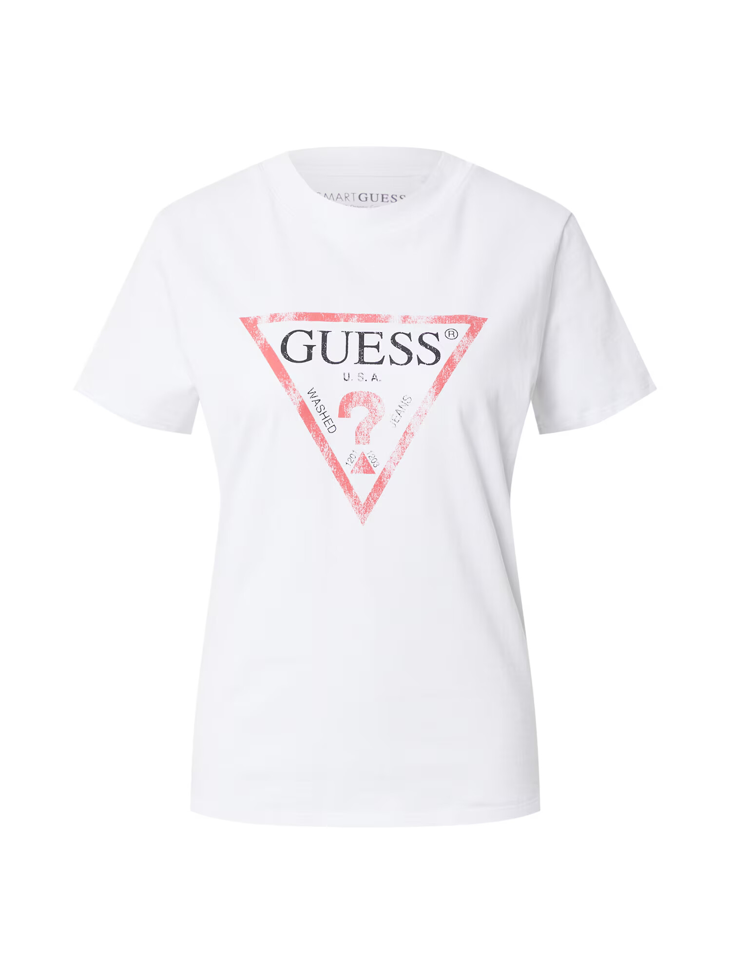 GUESS Tricou roșu / negru / alb - Pled.ro