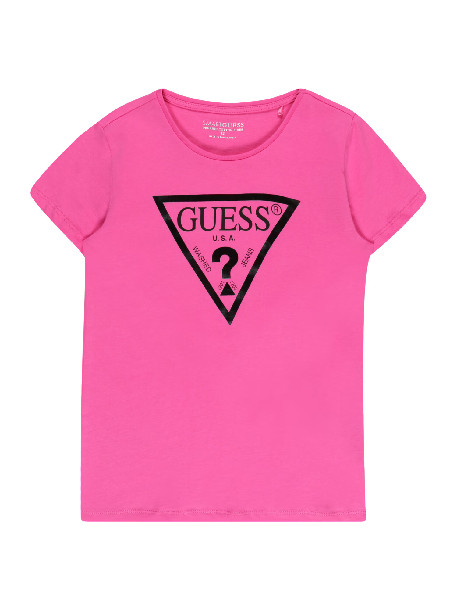 GUESS Tricou roz deschis / negru - Pled.ro