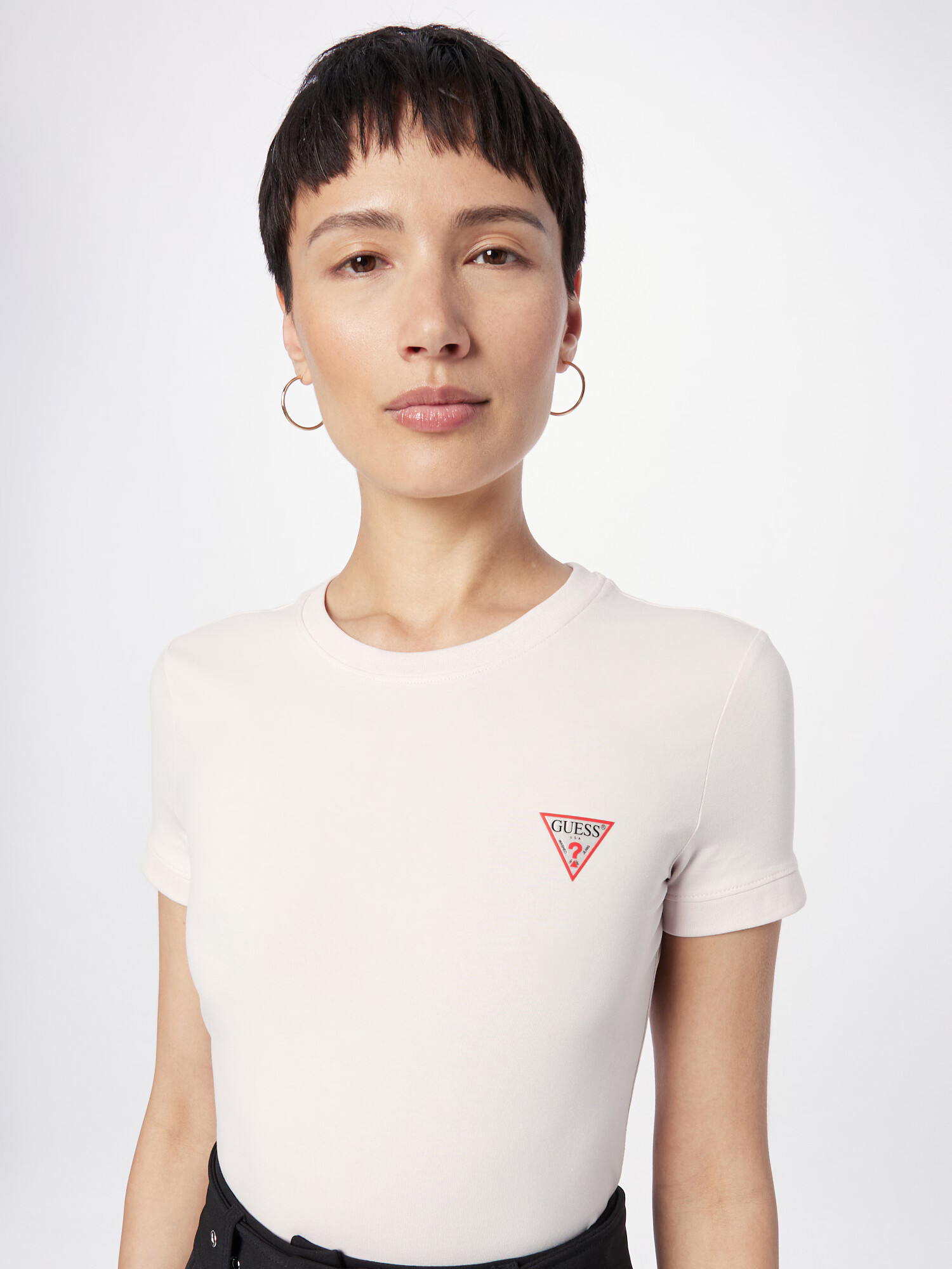 GUESS Tricou roz pastel / roșu / negru - Pled.ro