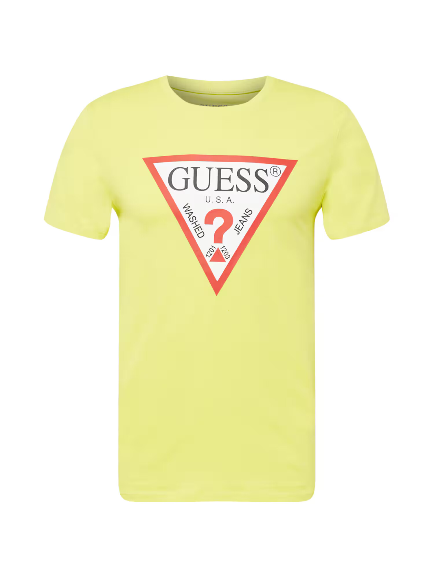 GUESS Tricou verde limetă / roșu / negru / alb - Pled.ro