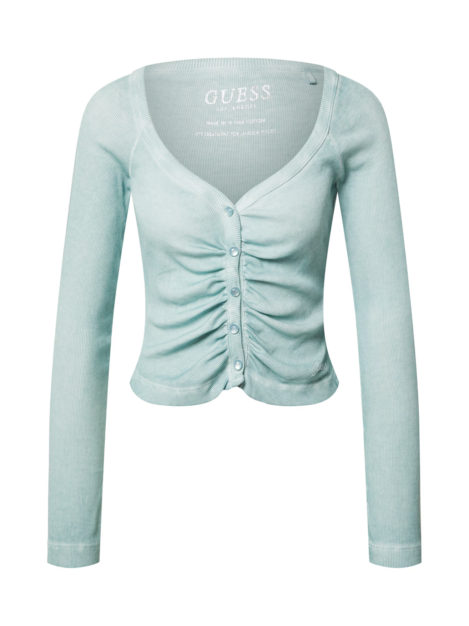 GUESS Tricou verde mentă - Pled.ro