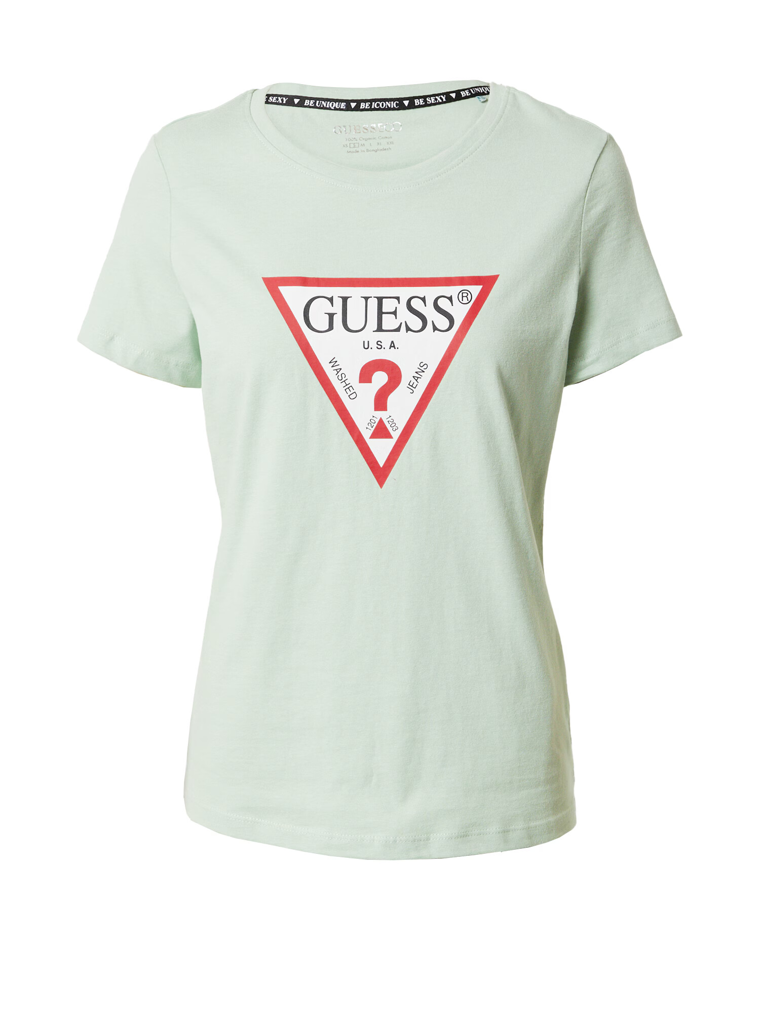 GUESS Tricou verde pastel / roșu / negru / alb - Pled.ro