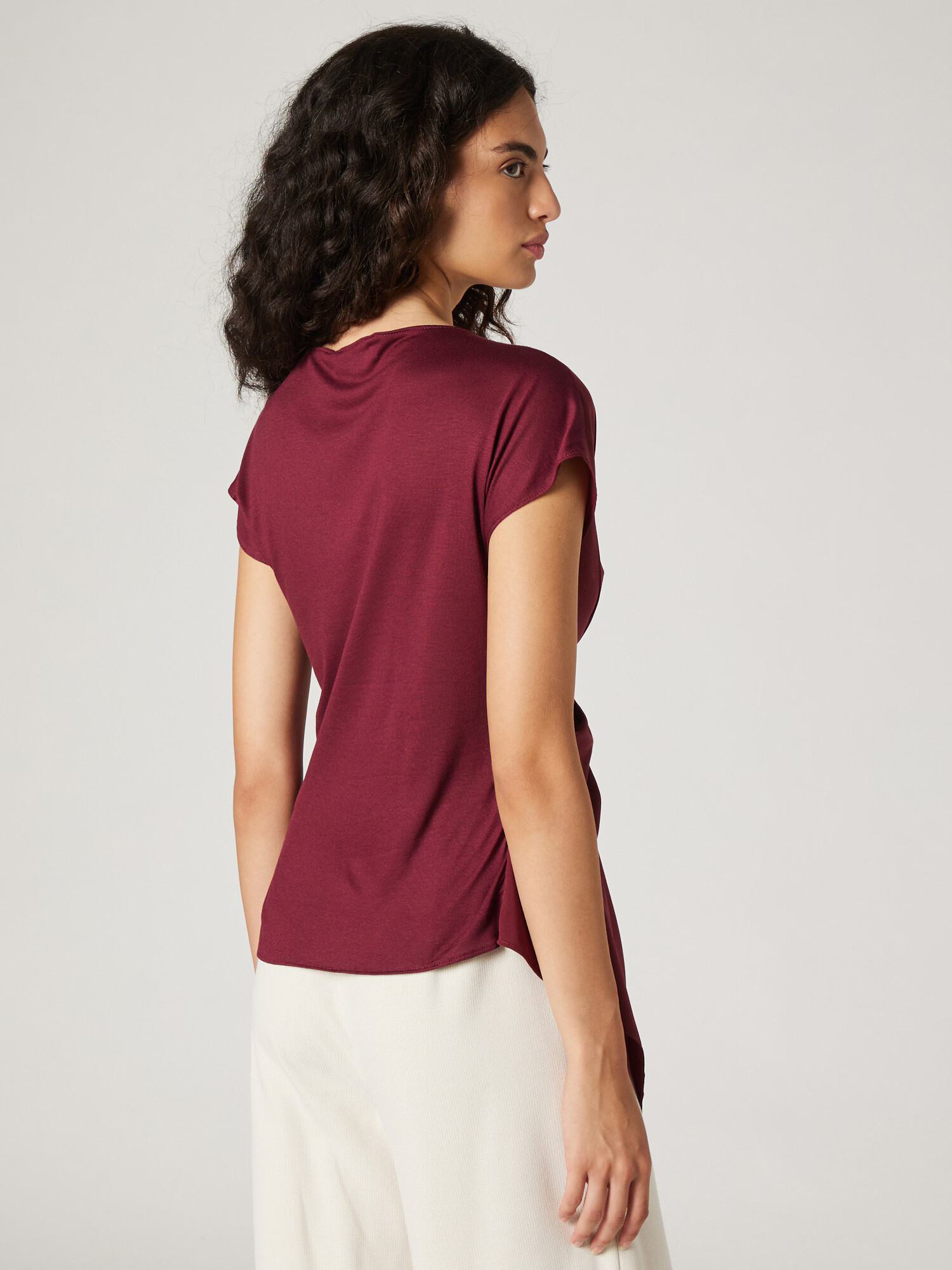 Guido Maria Kretschmer Women Tricou 'Felicia' roșu bordeaux - Pled.ro