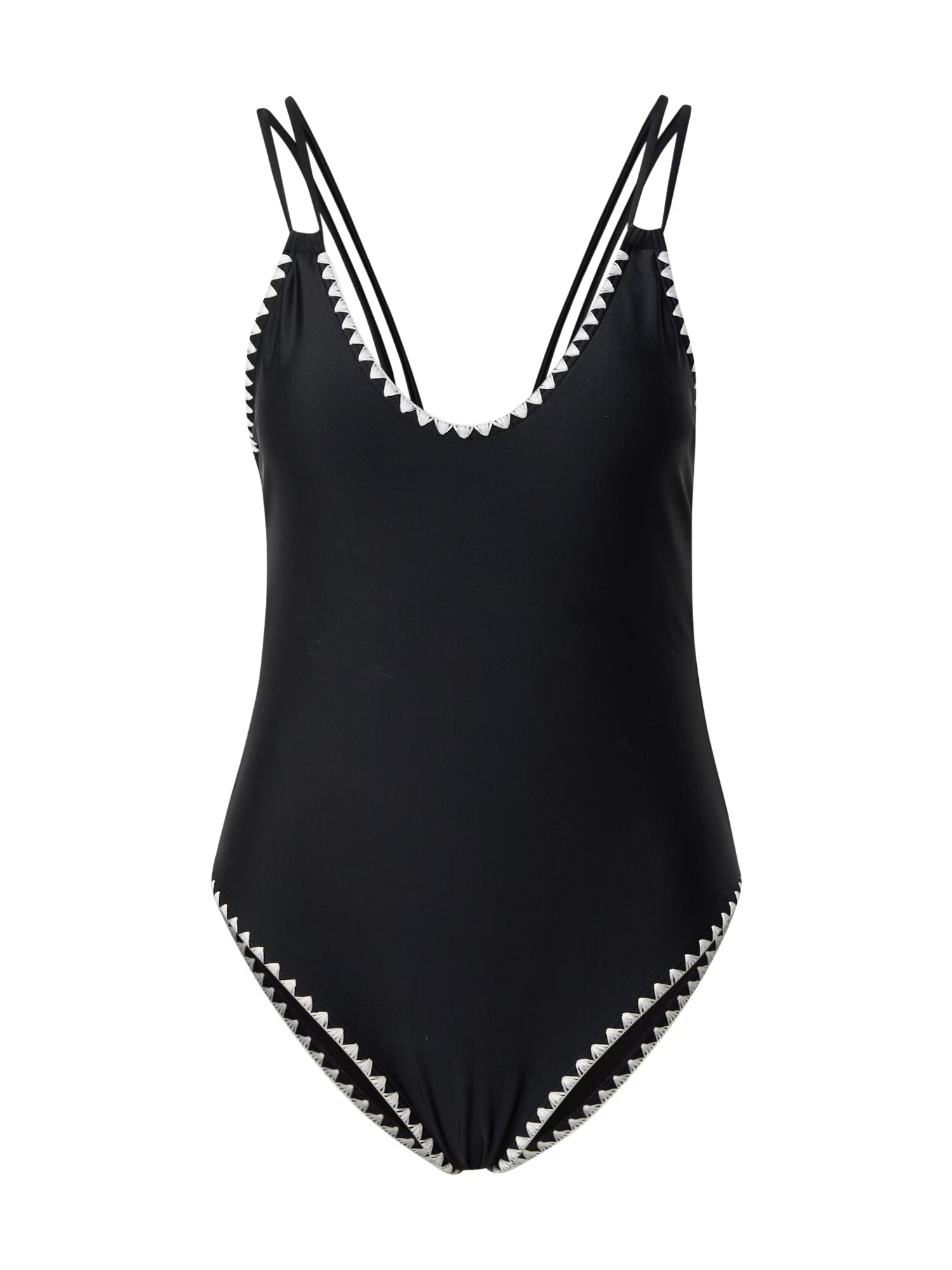 Guido Maria Kretschmer Women Costum de baie întreg 'Delia' negru / alb - Pled.ro