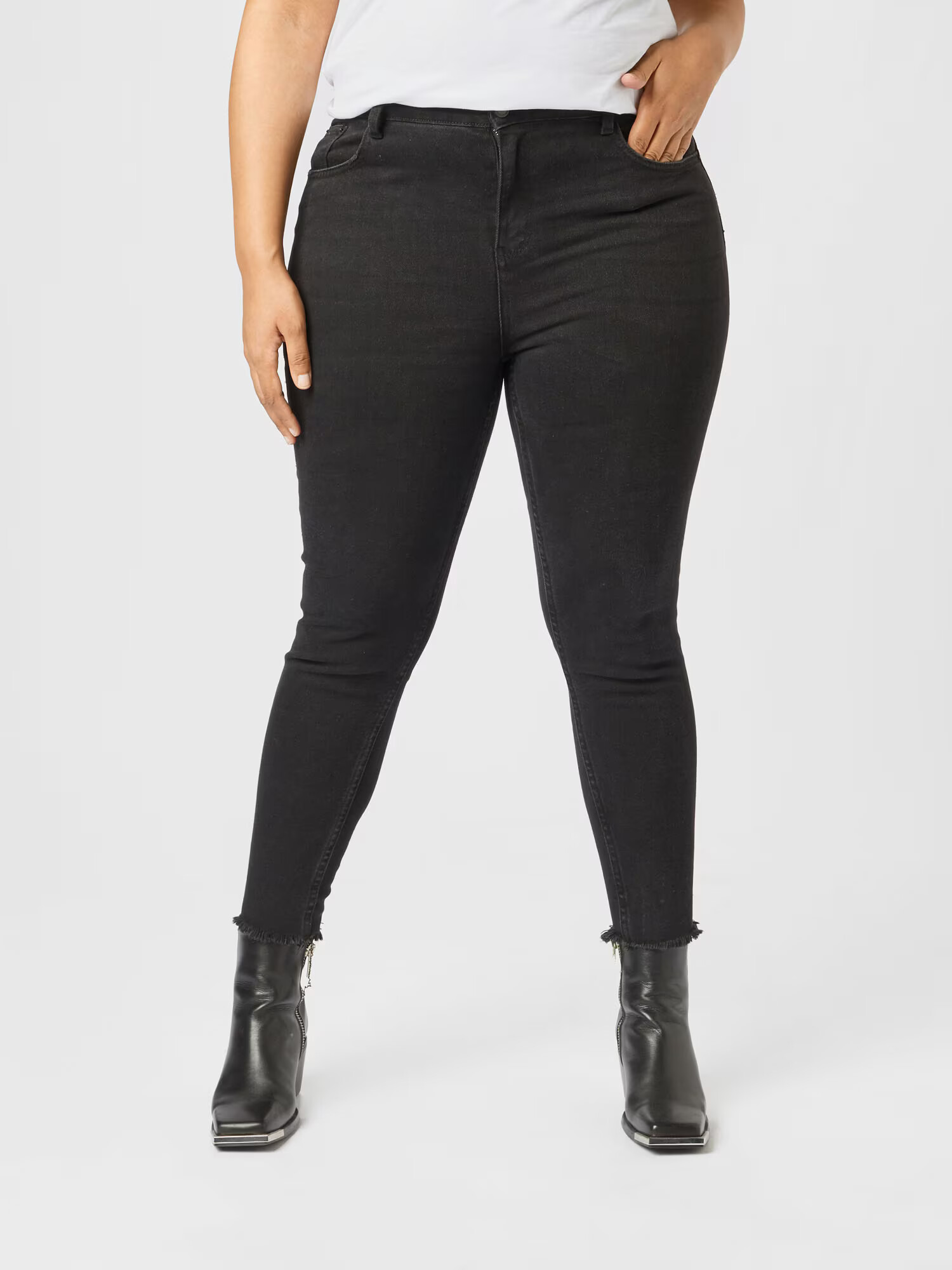 Guido Maria Kretschmer Curvy Jeans 'Ines' negru - Pled.ro