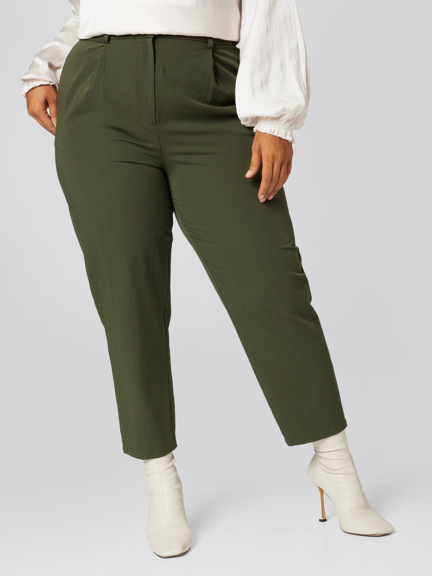 Guido Maria Kretschmer Curvy Pantaloni cutați 'Pearl' verde - Pled.ro