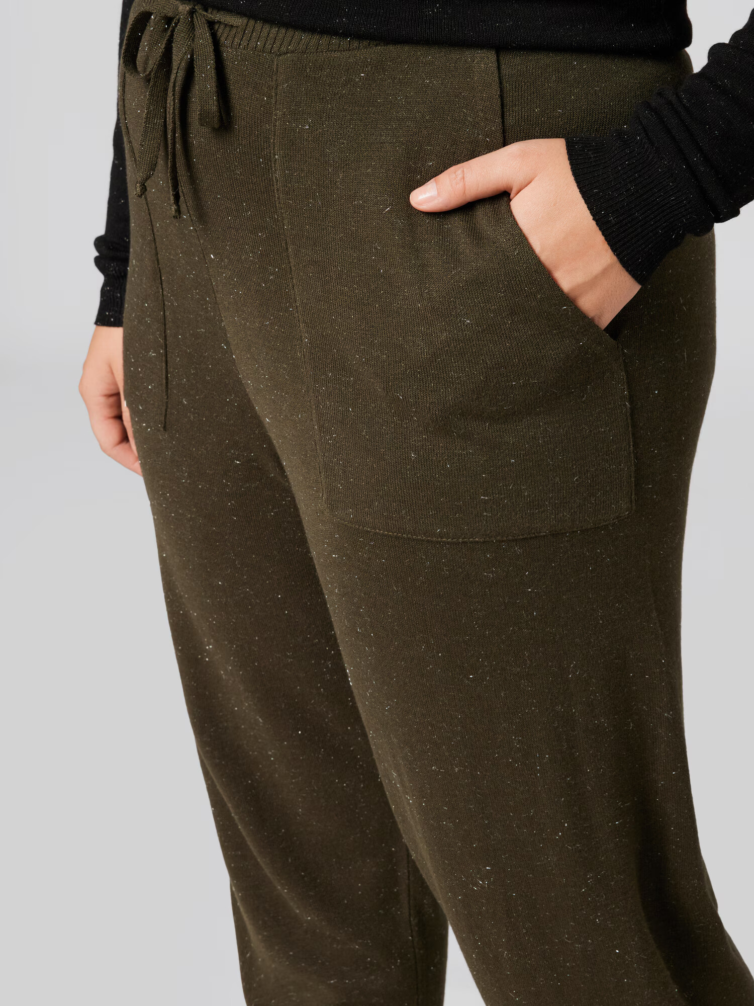 Guido Maria Kretschmer Curvy Pantaloni 'Jenny' kaki - Pled.ro