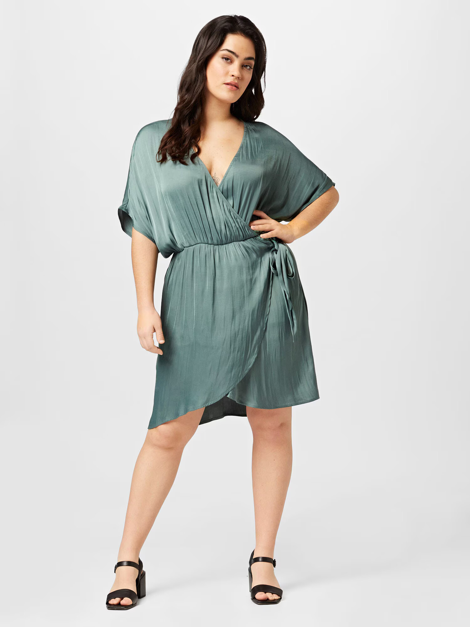 Guido Maria Kretschmer Curvy Rochie 'Eve' verde - Pled.ro