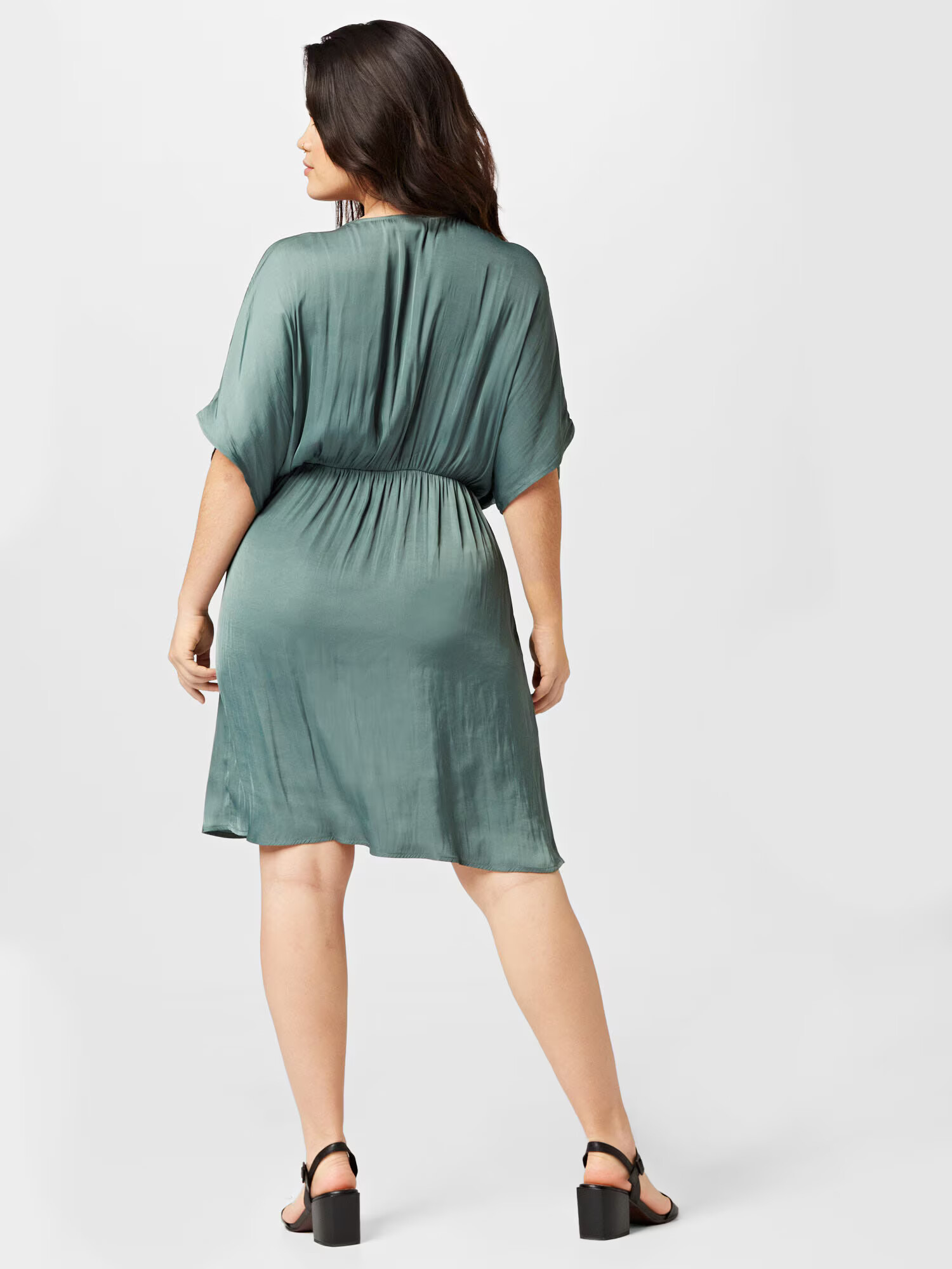 Guido Maria Kretschmer Curvy Rochie 'Eve' verde - Pled.ro