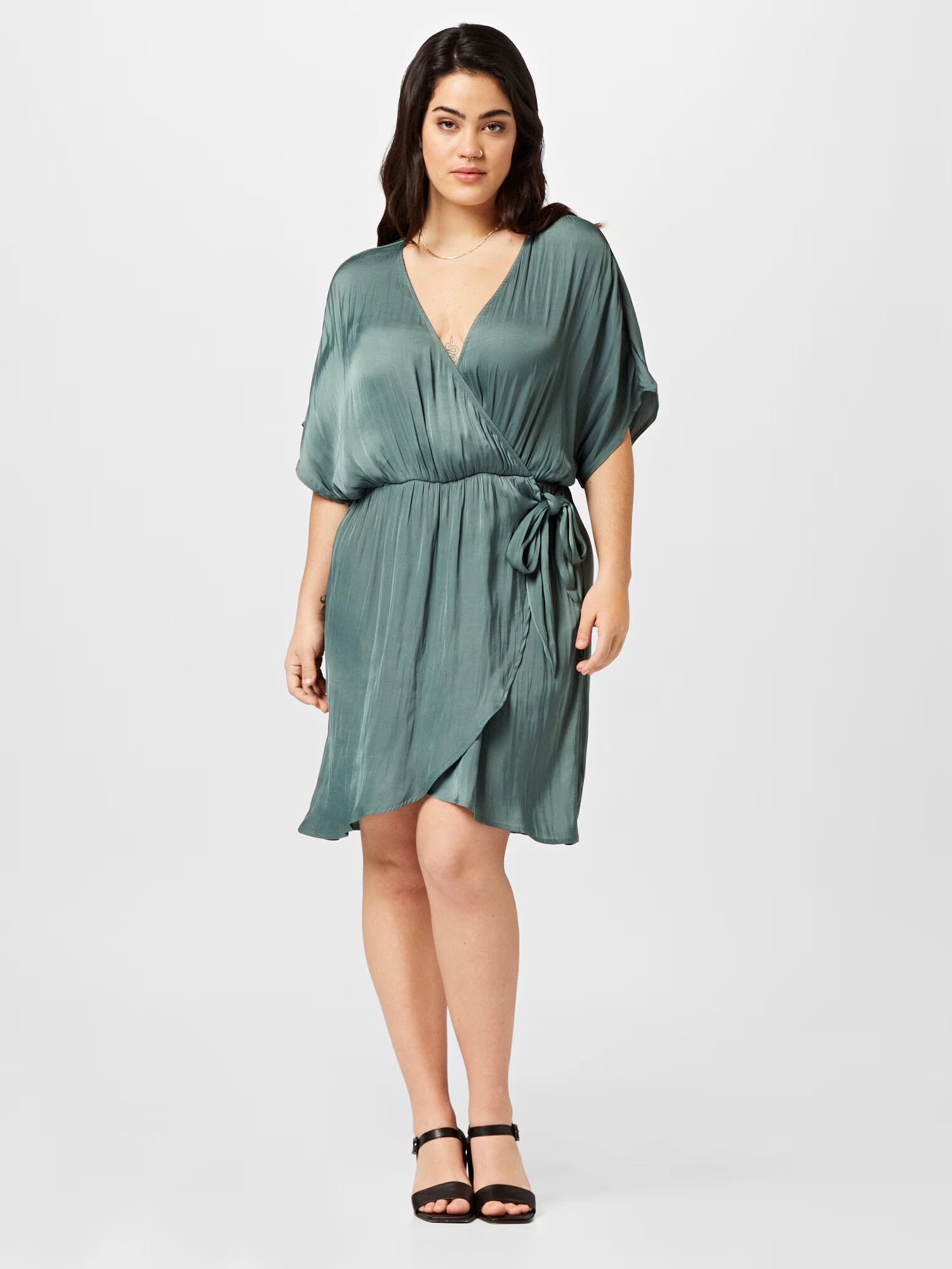 Guido Maria Kretschmer Curvy Rochie 'Eve' verde - Pled.ro