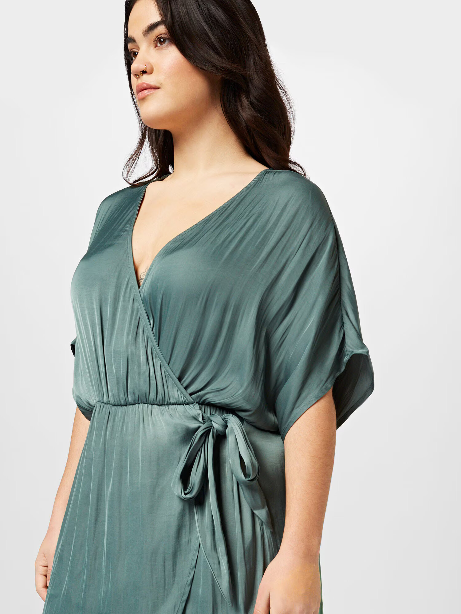 Guido Maria Kretschmer Curvy Rochie 'Eve' verde - Pled.ro