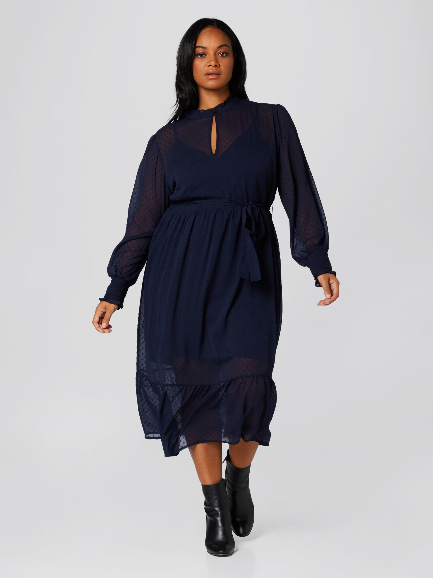 Guido Maria Kretschmer Curvy Rochie tip bluză 'Thassia' bleumarin - Pled.ro