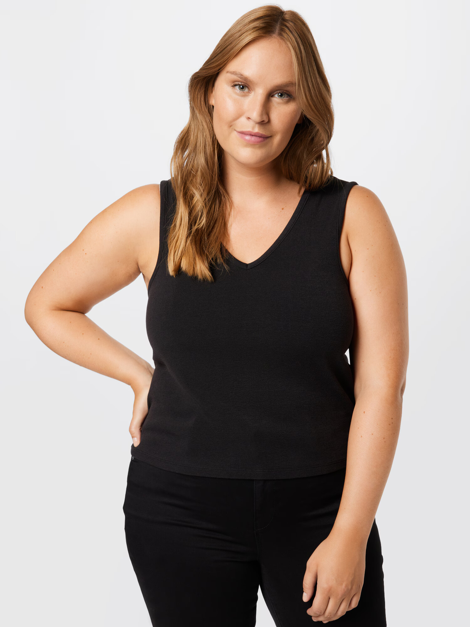 Guido Maria Kretschmer Curvy Top 'Lali' negru - Pled.ro