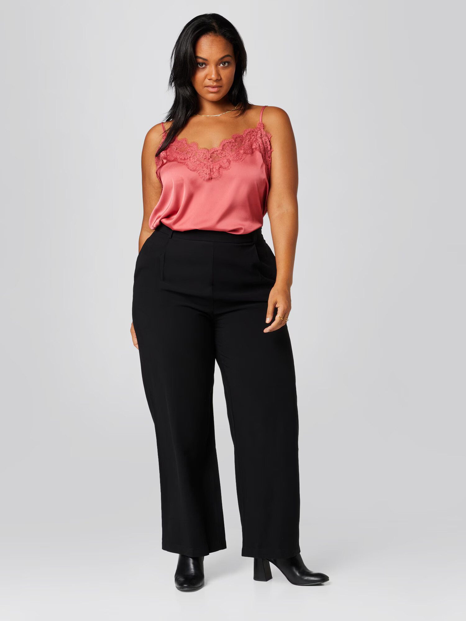 Guido Maria Kretschmer Curvy Collection Top 'Lynn' roșu deschis - Pled.ro