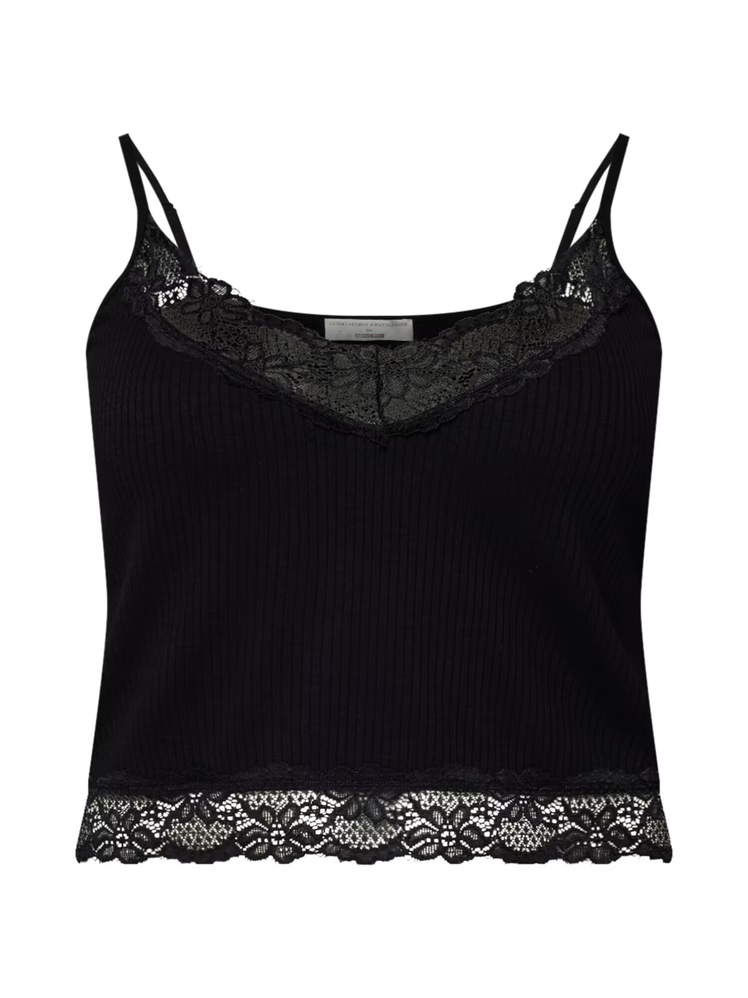 Guido Maria Kretschmer Curvy Top 'Pina' negru - Pled.ro