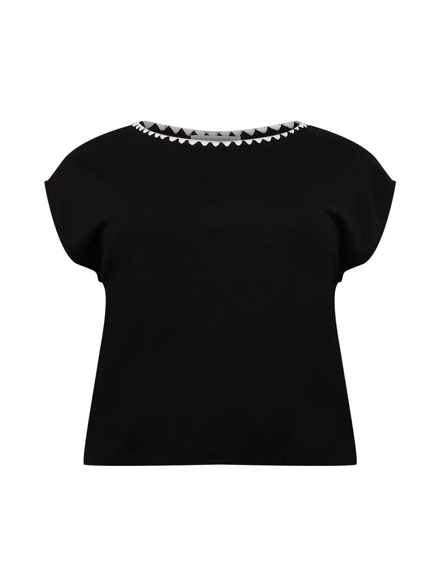 Guido Maria Kretschmer Curvy Collection Tricou 'Sastra' negru - Pled.ro