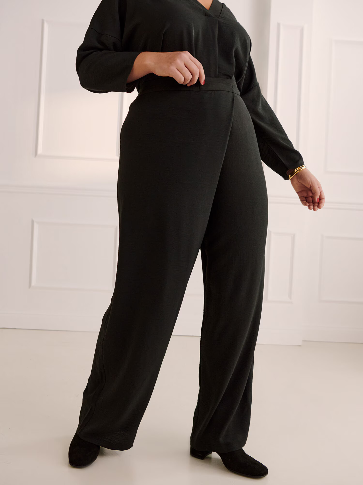 Guido Maria Kretschmer Curvy Pantaloni 'Hanne' negru - Pled.ro