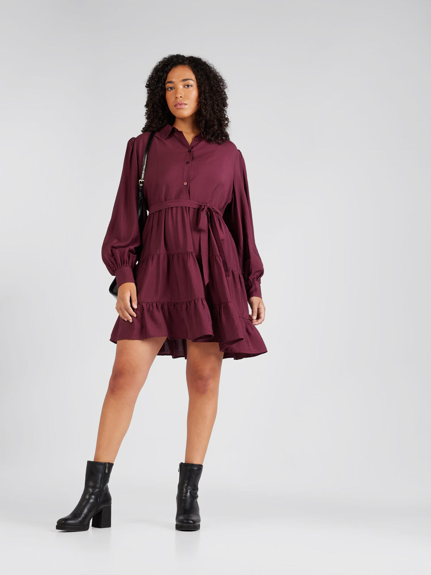 Guido Maria Kretschmer Curvy Rochie 'Vivian' roșu bordeaux - Pled.ro